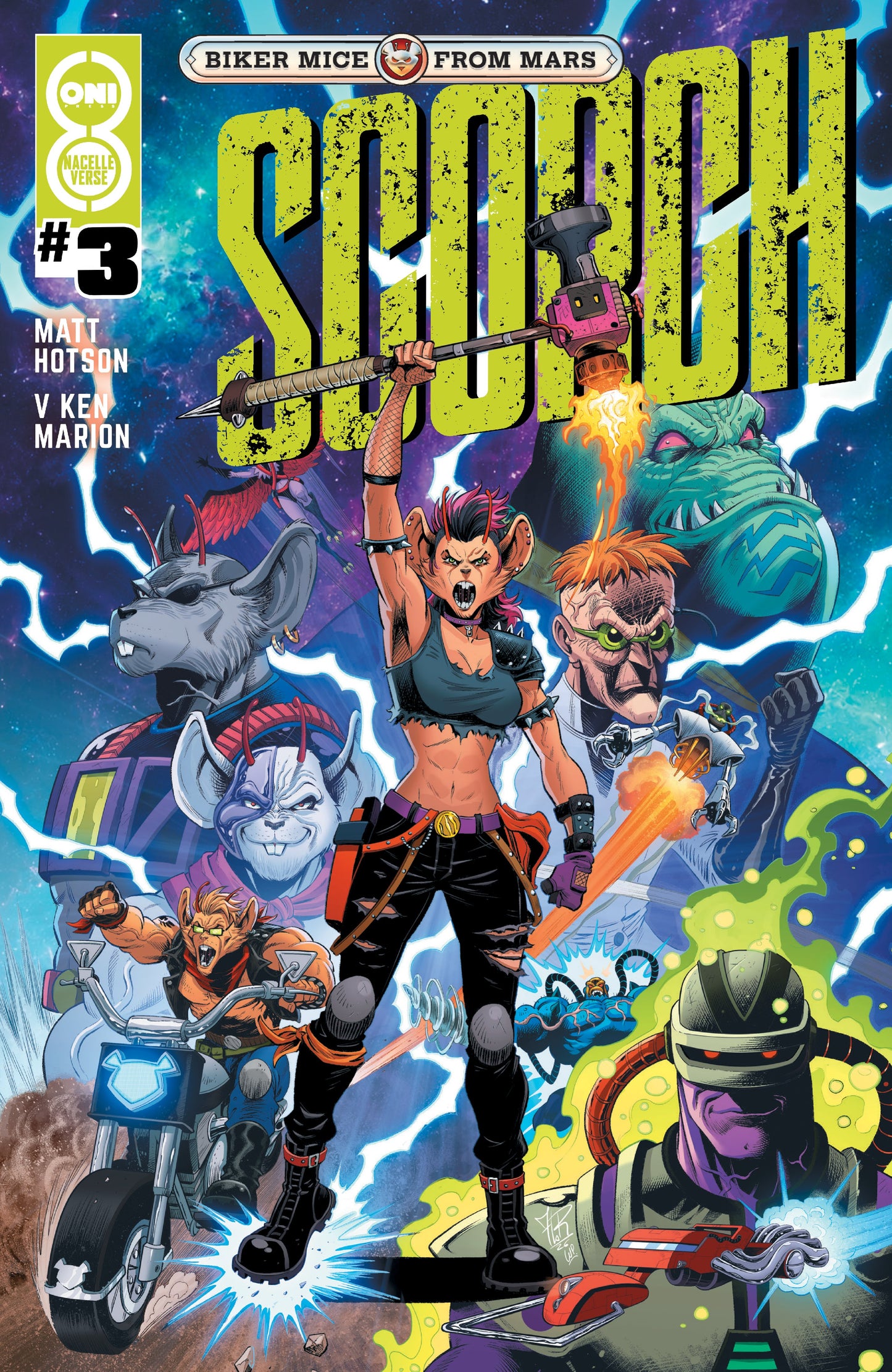 BIKER MICE FROM MARS SCORCH #3 CVR B JORDI TARRAGONA VAR | ONI PRESS | Comicbookeroo