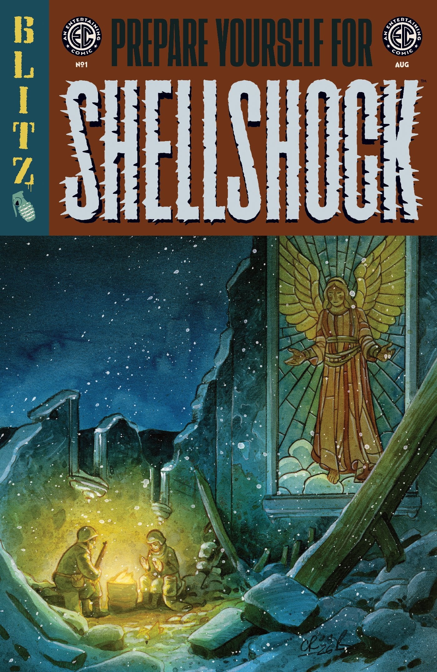 EC SHELLSHOCK #1 CVR B TYLER CROOK VAR | ONI PRESS | Comicbookeroo