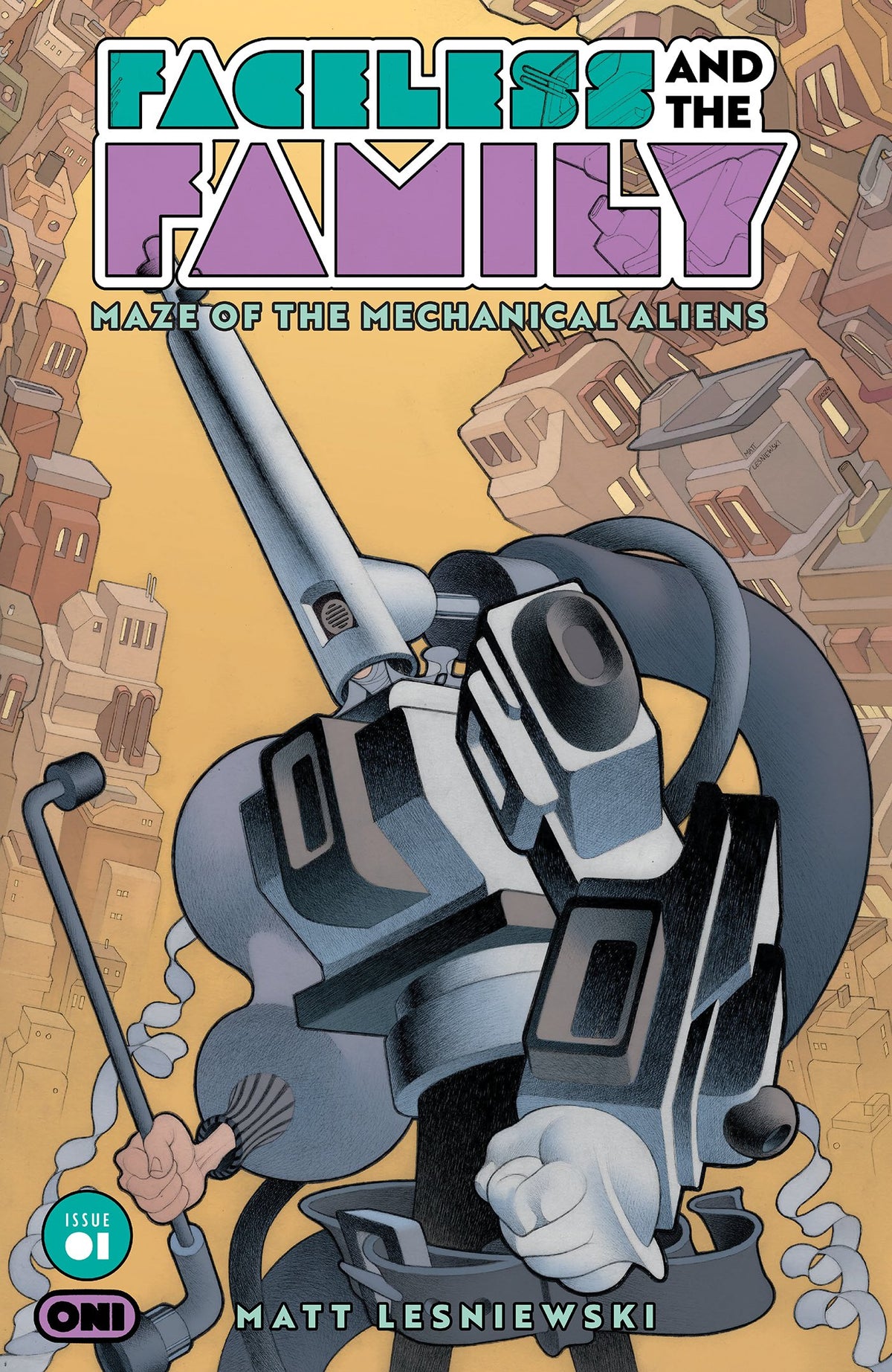 FACELESS AND THE FAMILY MAZE OF THE MECHANICAL ALIENS #1 (OF 4) 3RD PTG (Backorder, Allow 4-5 Weeks)