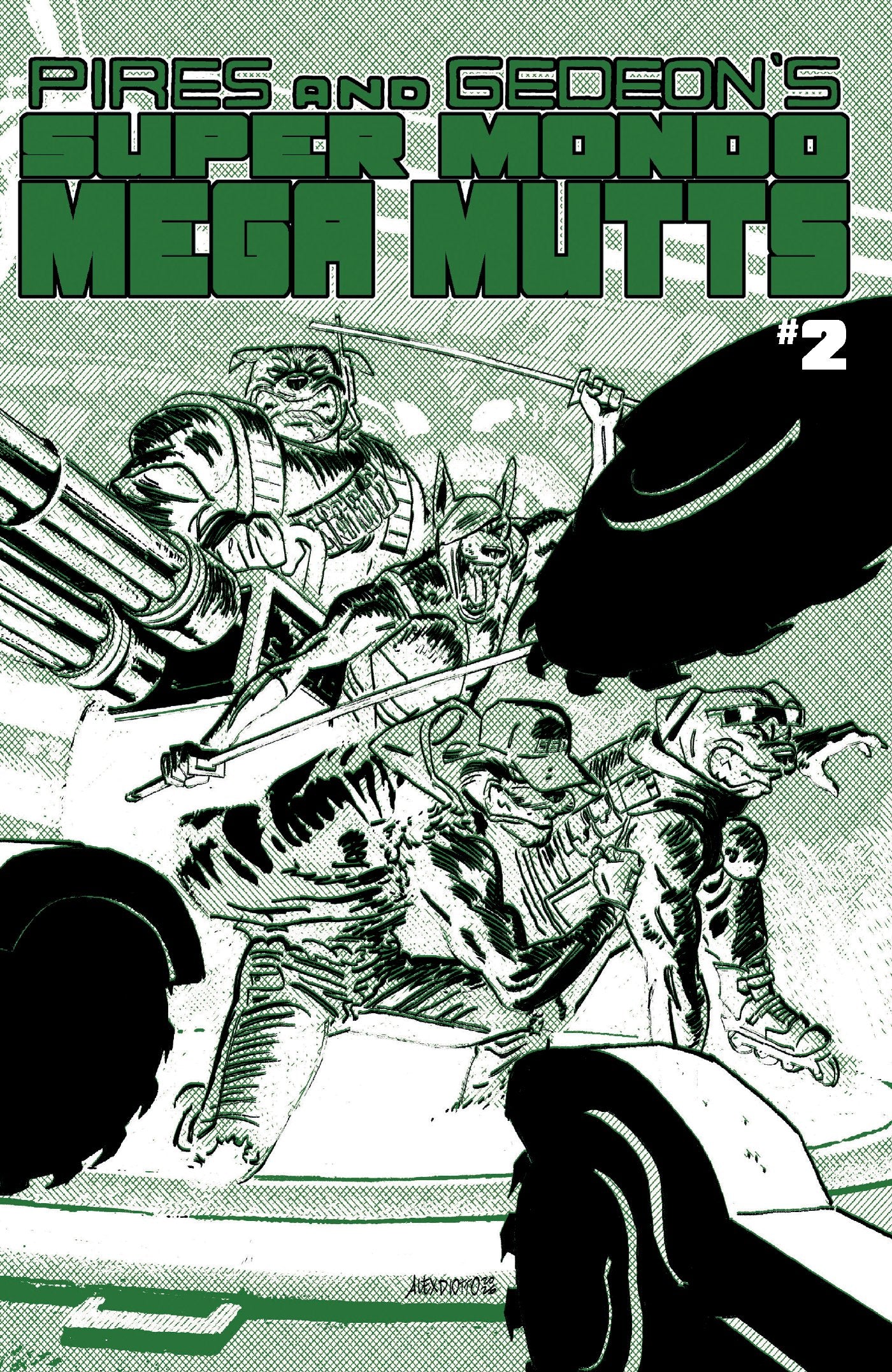 SUPER MONDO MEGA MUTTS #2 (OF 4) CVR B ALEX DIOTTO HOMAGE VAR (26 Aug Release)