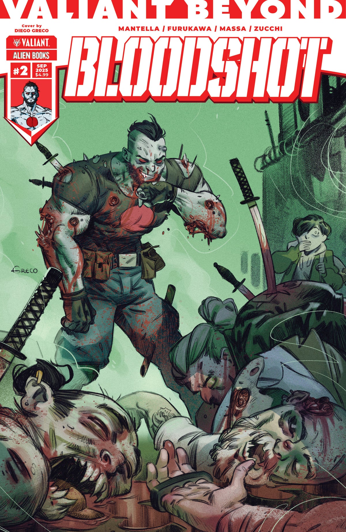 VALIANT BEYOND BLOODSHOT #2 CVR C GRECO (MR) (Backorder, Allow 4-5 Weeks)