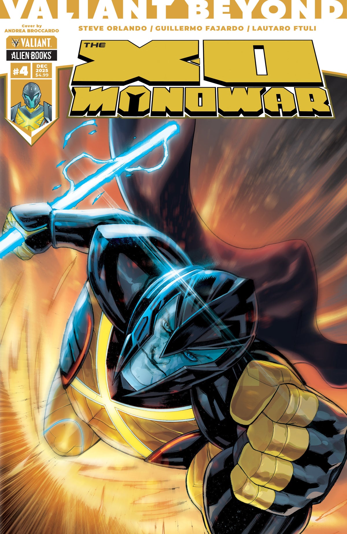VALIANT BEYOND X-O MANOWAR #4 (OF 4) VAR B (BROCCARDO) (Backorder, Allow 4-5 Weeks)