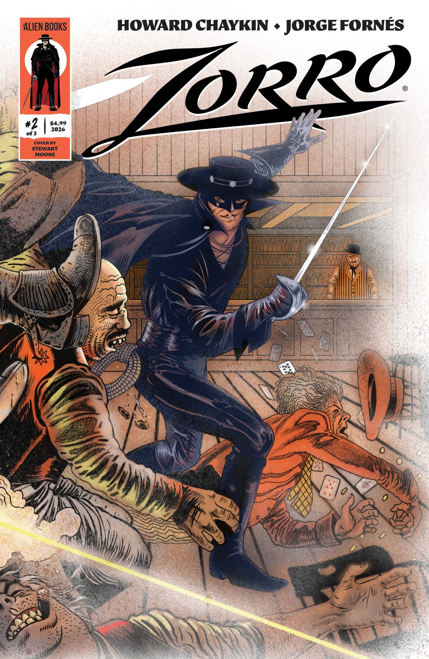 ZORRO #2 COVER A (MOORE WRAPAROUND VAR) (Backorder, Allow 4-5 Weeks)