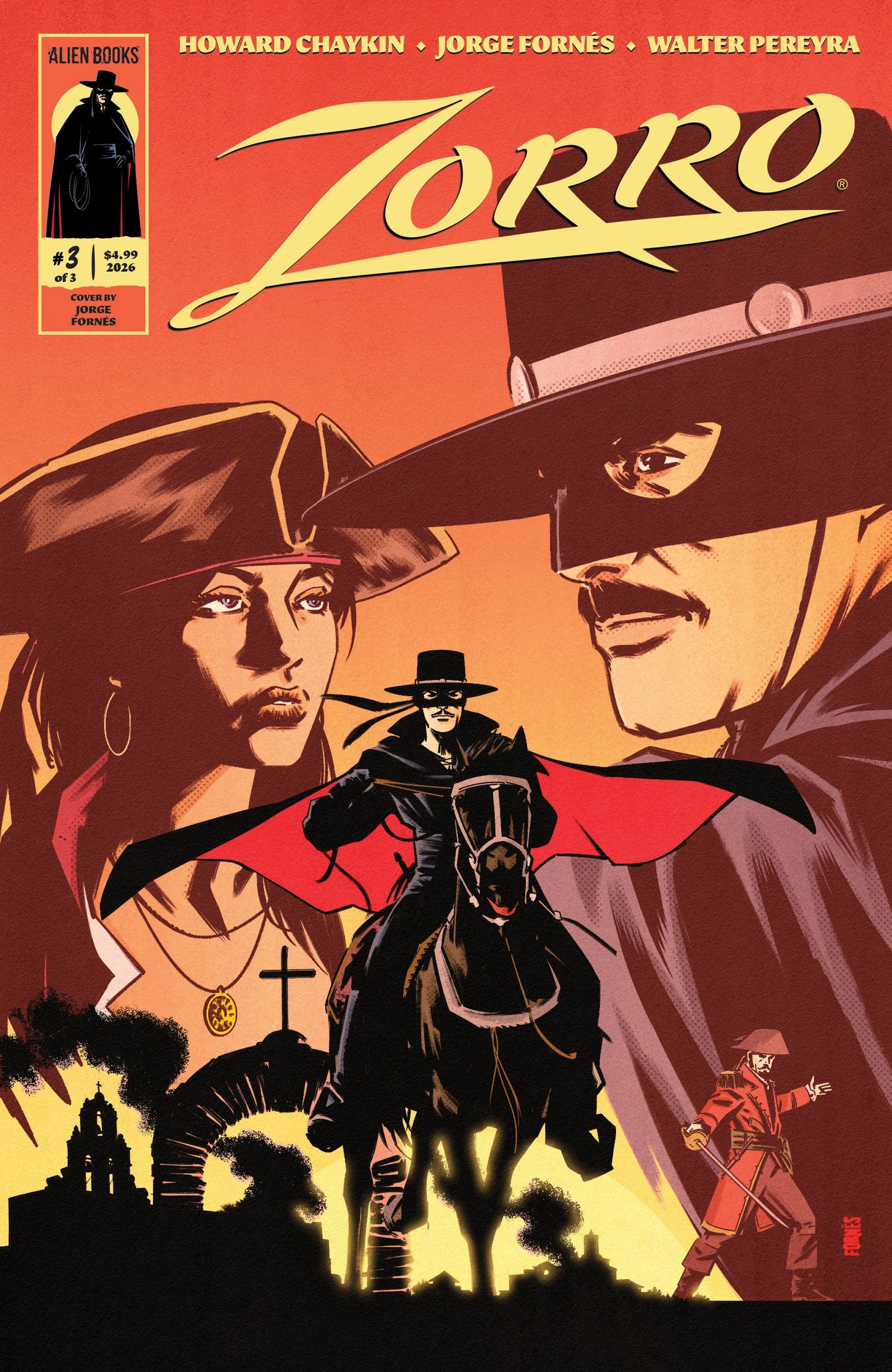 ZORRO #3 COVER A (FORNÉS) | IDW PUBLISHING | Comicbookeroo