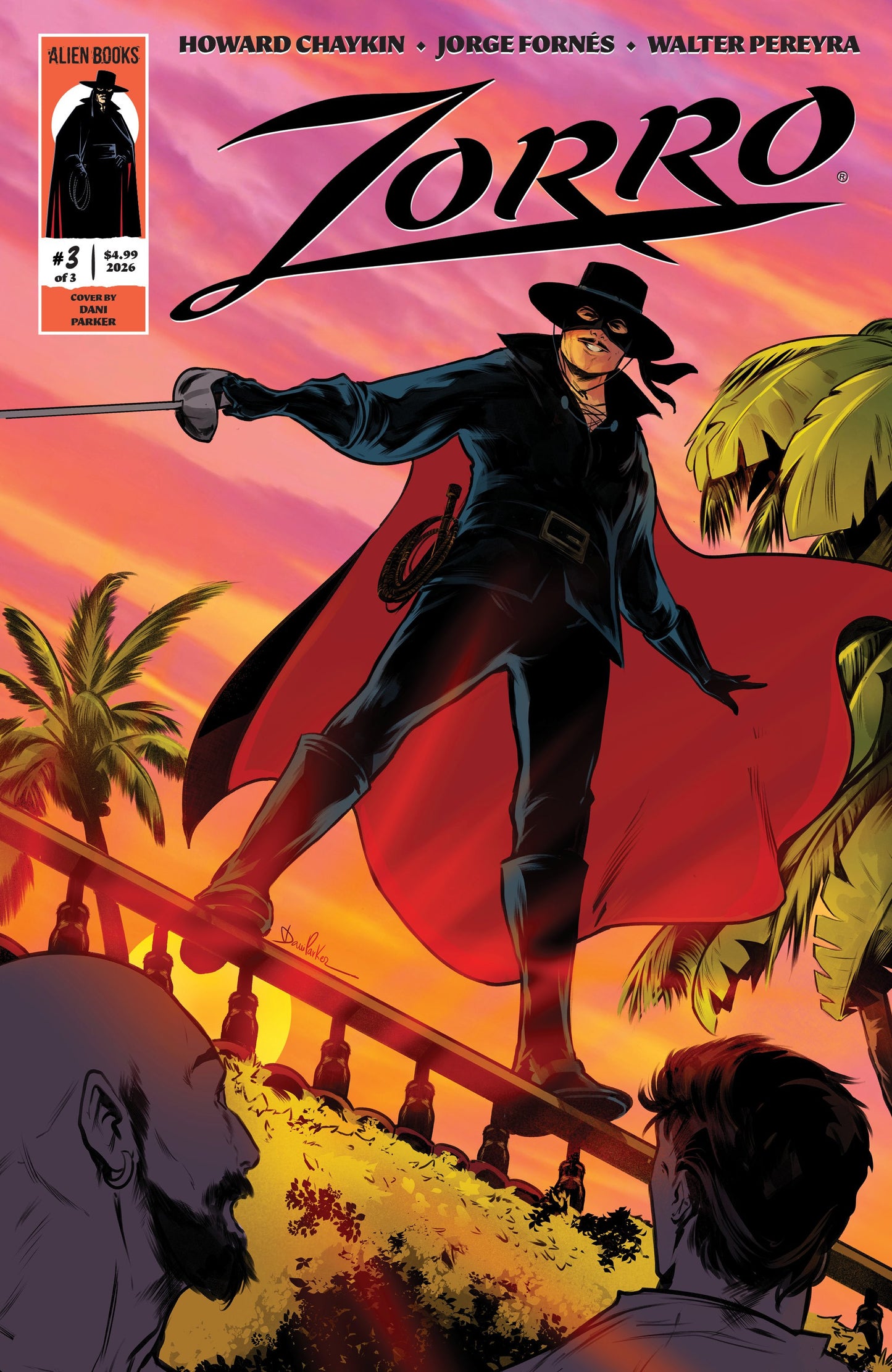ZORRO #3 VAR B (PARKER) | IDW PUBLISHING | Comicbookeroo