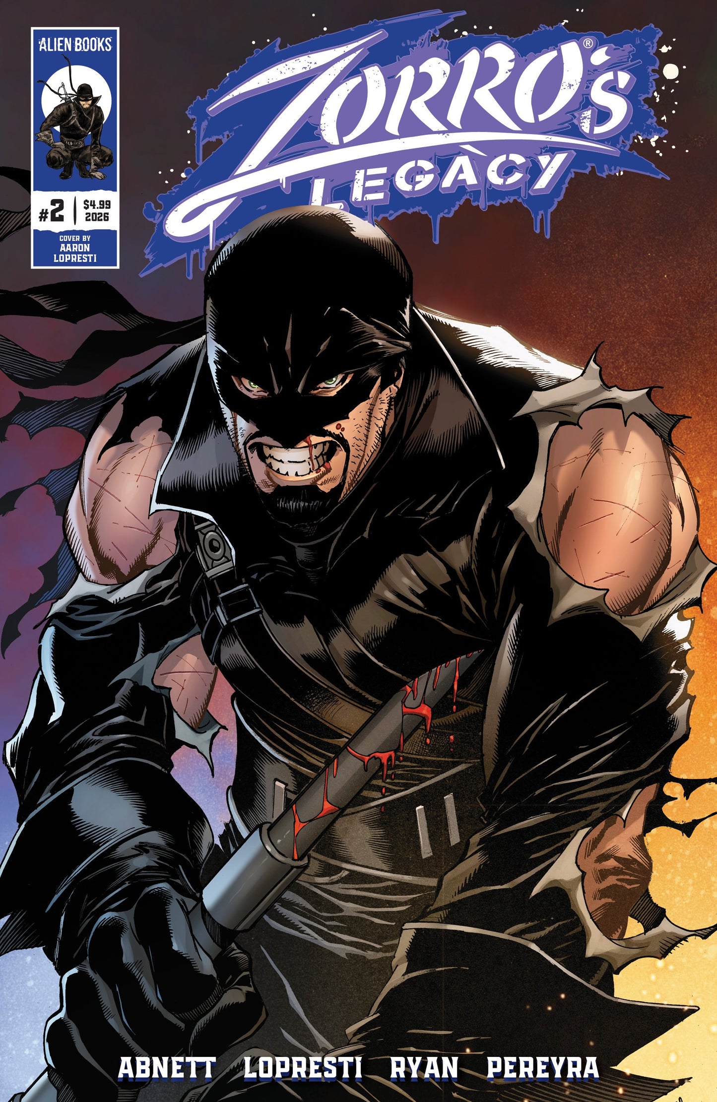 ZORRO'S LEGACY #2 COVER A (LOPRESTI) | IDW PUBLISHING | Comicbookeroo