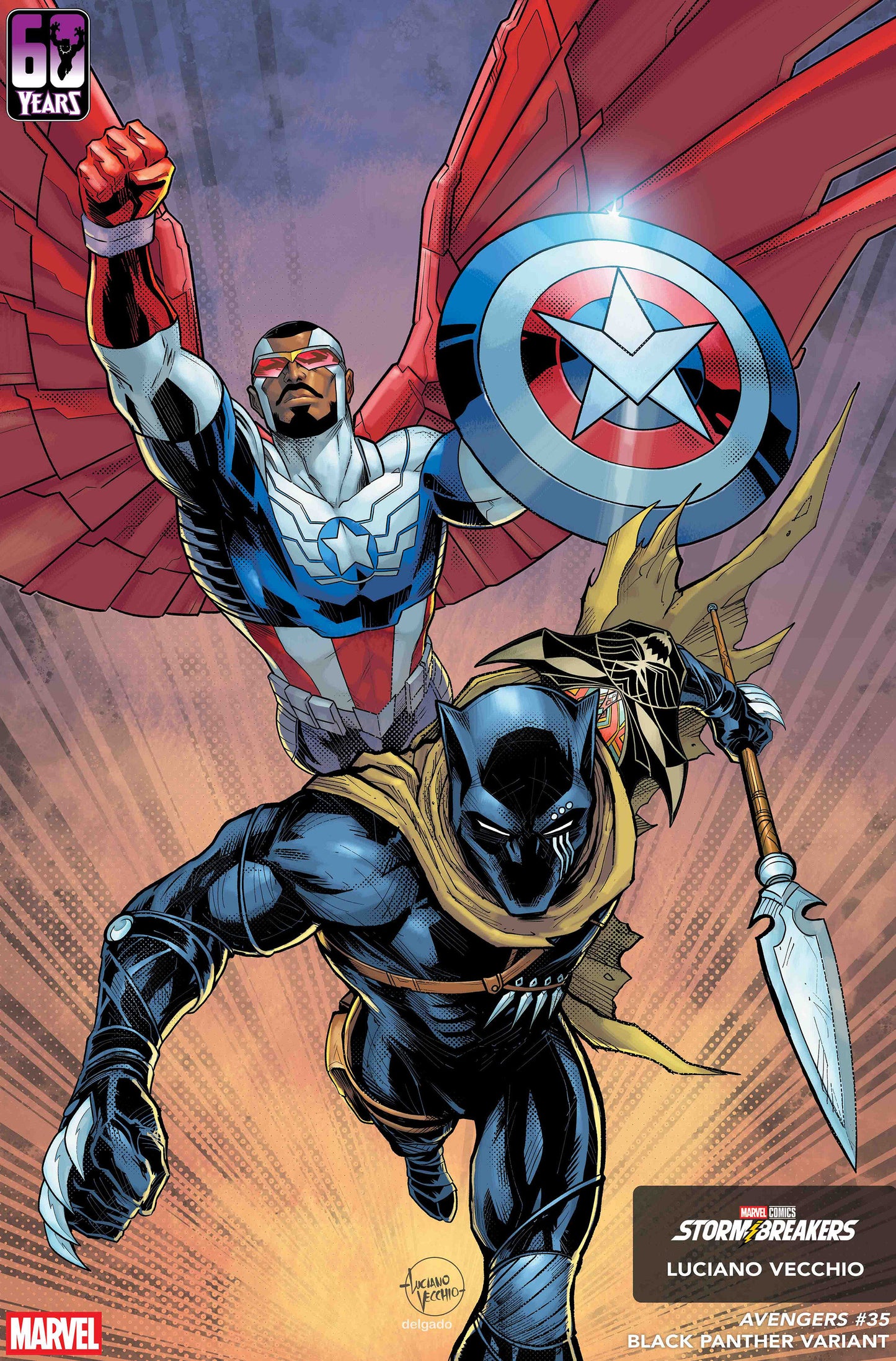 AVENGERS #35 LUCIANO VECCHIO BLACK PANTHER VAR (Backorder, Allow 4-5 Weeks)
