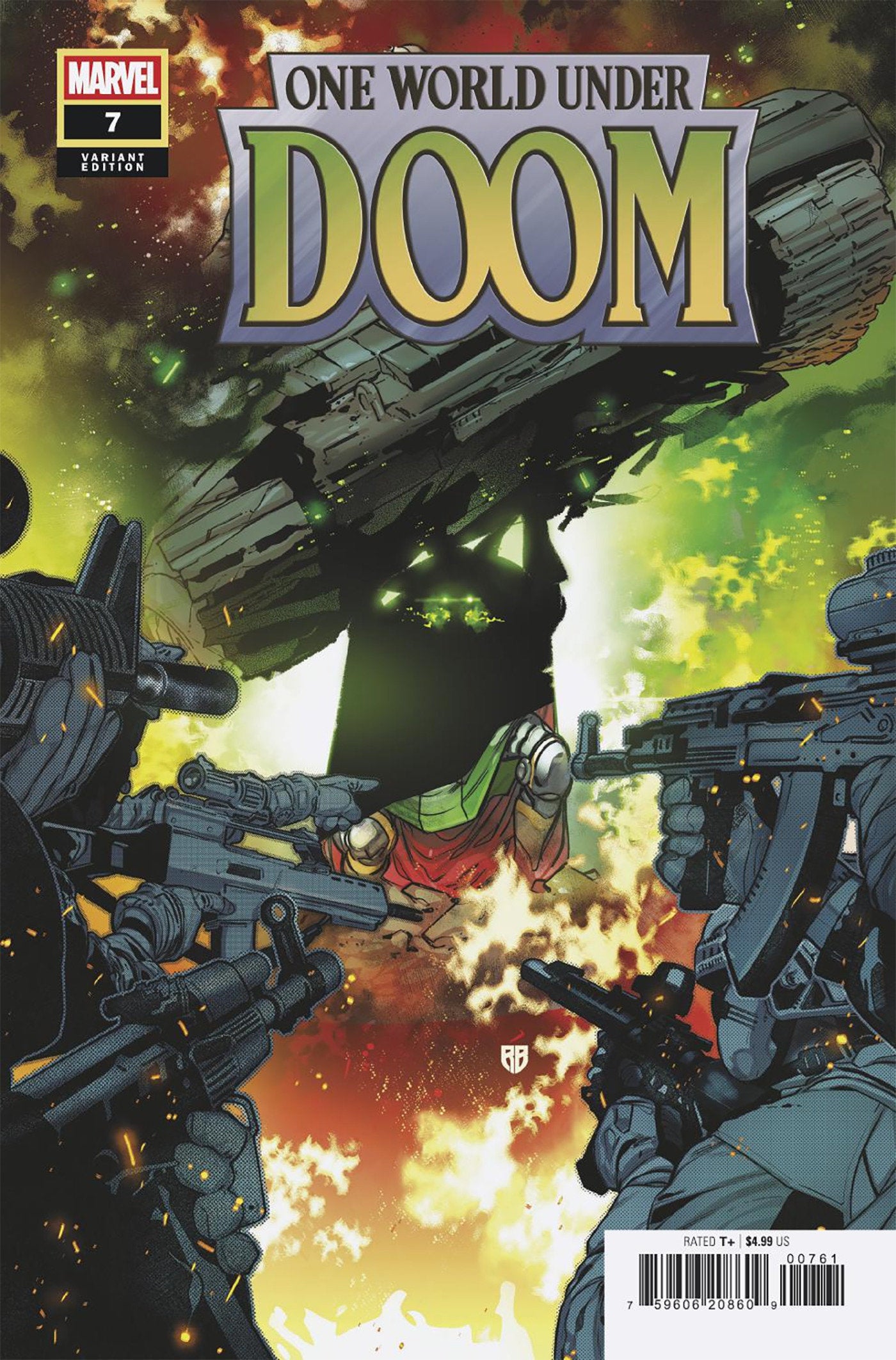 ONE WORLD UNDER DOOM #7 (OF 9) (OF 9) R.B. SILVA VAR (Backorder, Allow 4-5 Weeks)