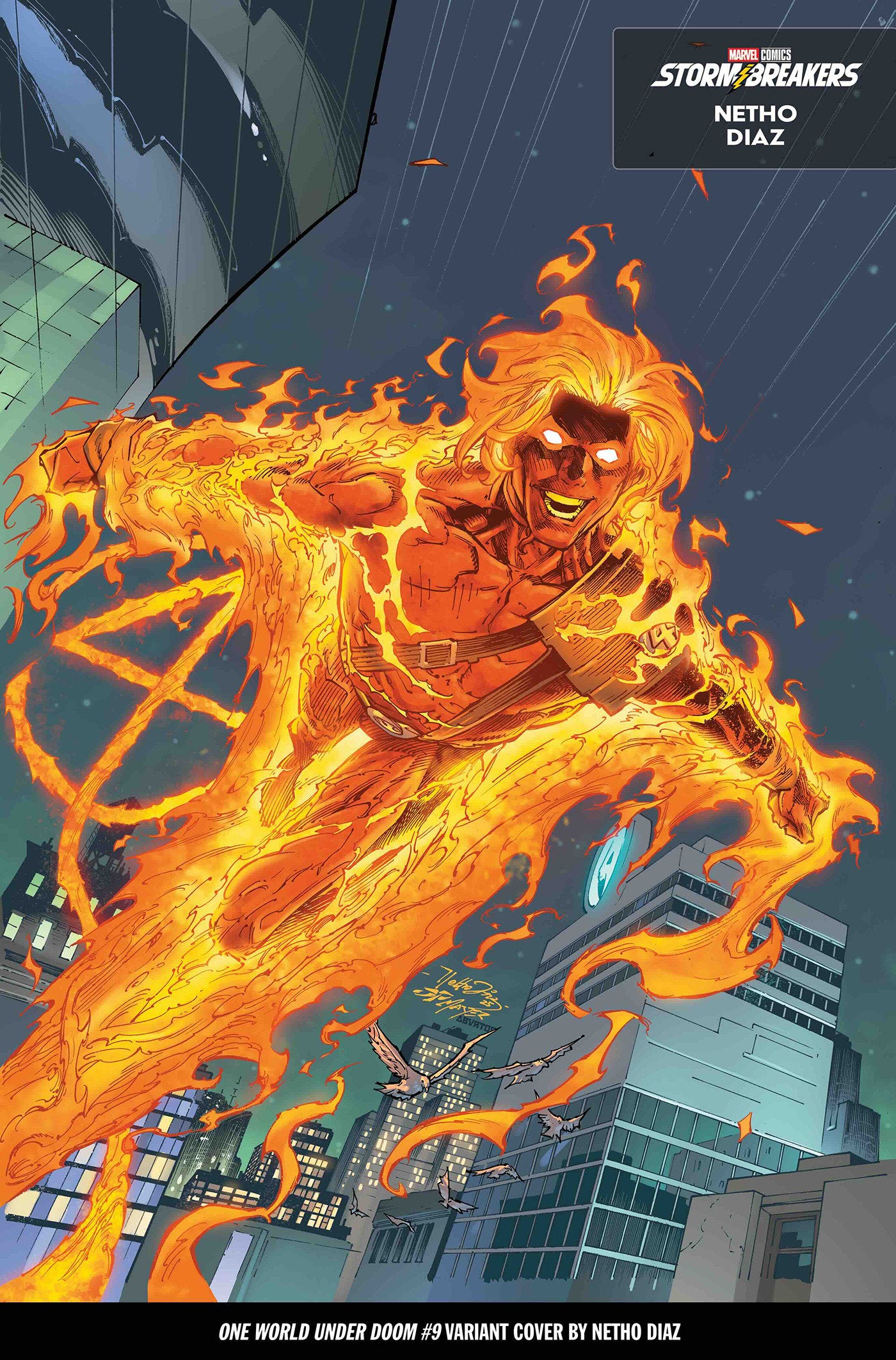 ONE WORLD UNDER DOOM #9 (OF 9) (OF 9) NETHO DIAZ FROM THE CHAOS A COSTUME VAR (Backorder, Allow 4-5 Weeks)