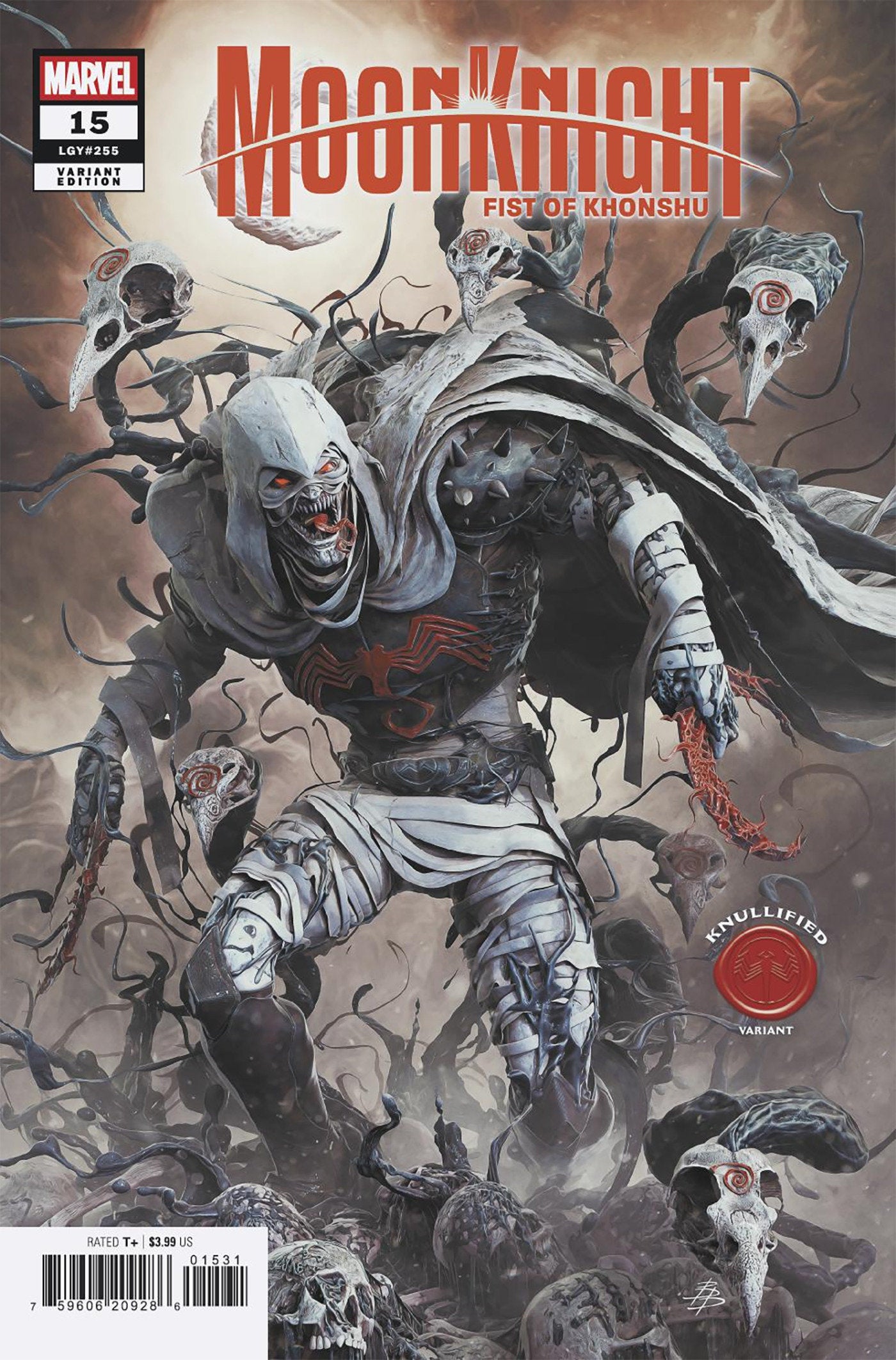 MOON KNIGHT FIST OF KHONSHU #15 BJORN BARENDS KNULLIFIED VAR (Backorder, Allow 4-5 Weeks)