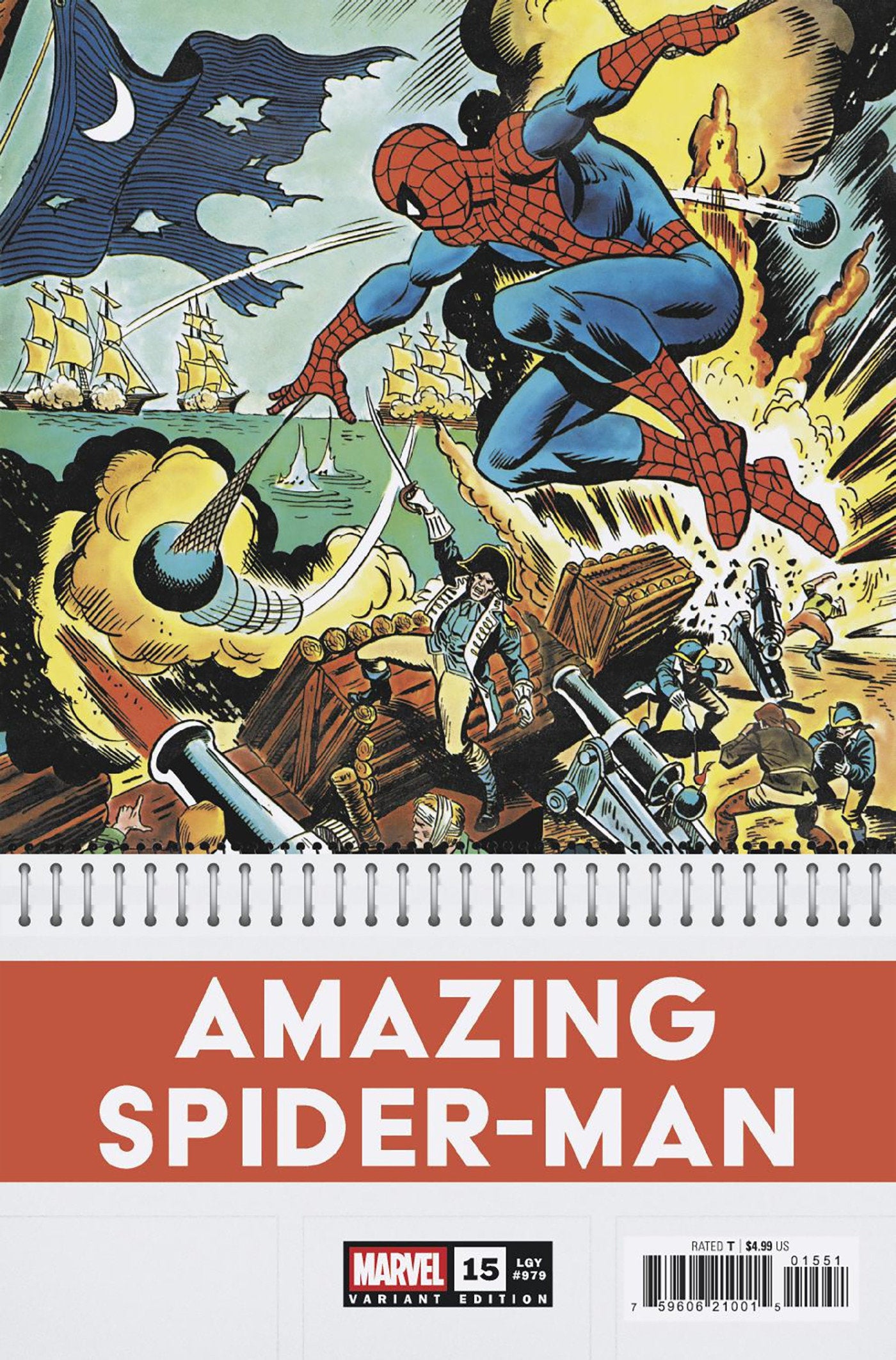 AMAZING SPIDER-MAN #15 ROSS ANDRU BICENTENNIAL CALENDAR HIDDEN GEM VAR (Backorder, Allow 4-5 Weeks)