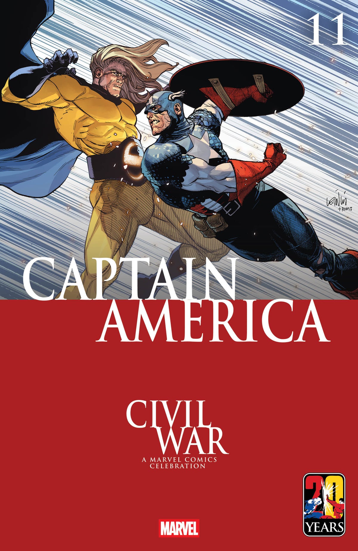 CAPTAIN AMERICA #11 LEINIL YU CIVIL WAR CELEBRATION VAR (Backorder, Allow 4-5 Weeks)