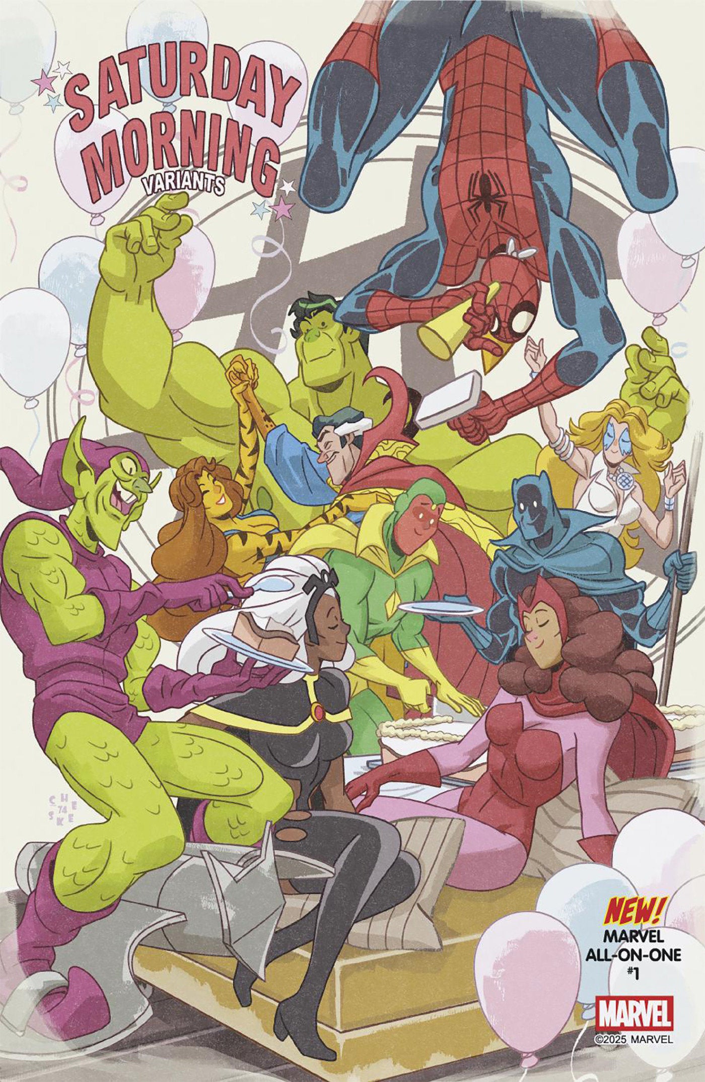 MARVEL ALL-ON-ONE #1 GALLOWAY SATURDAY MORNING VAR (Backorder, Allow 4-5 Weeks)