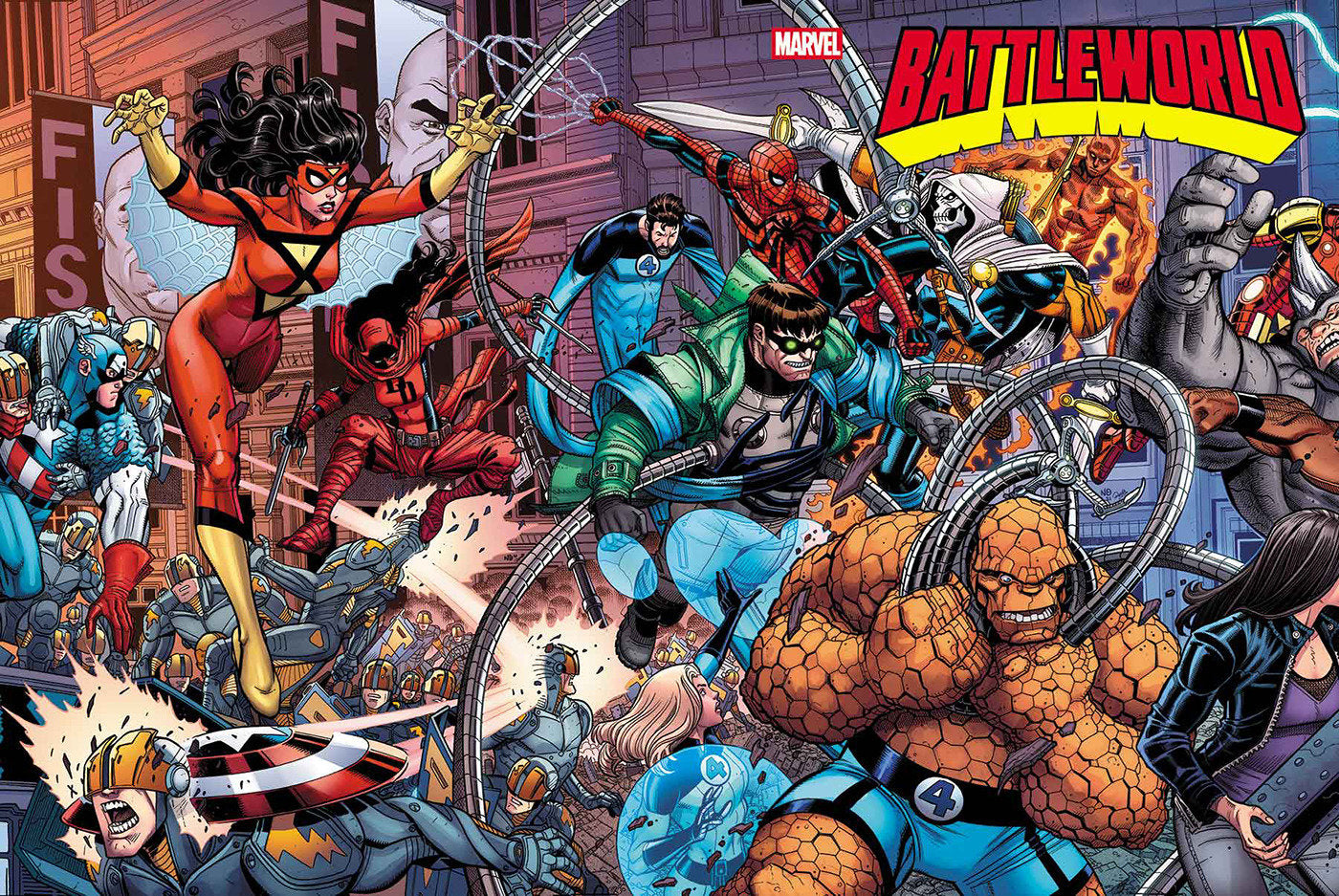BATTLEWORLD #1 NICK BRADSHAW 5-PART WRAPAROUND CONNECTING VAR A (Backorder, Allow 4-5 Weeks)