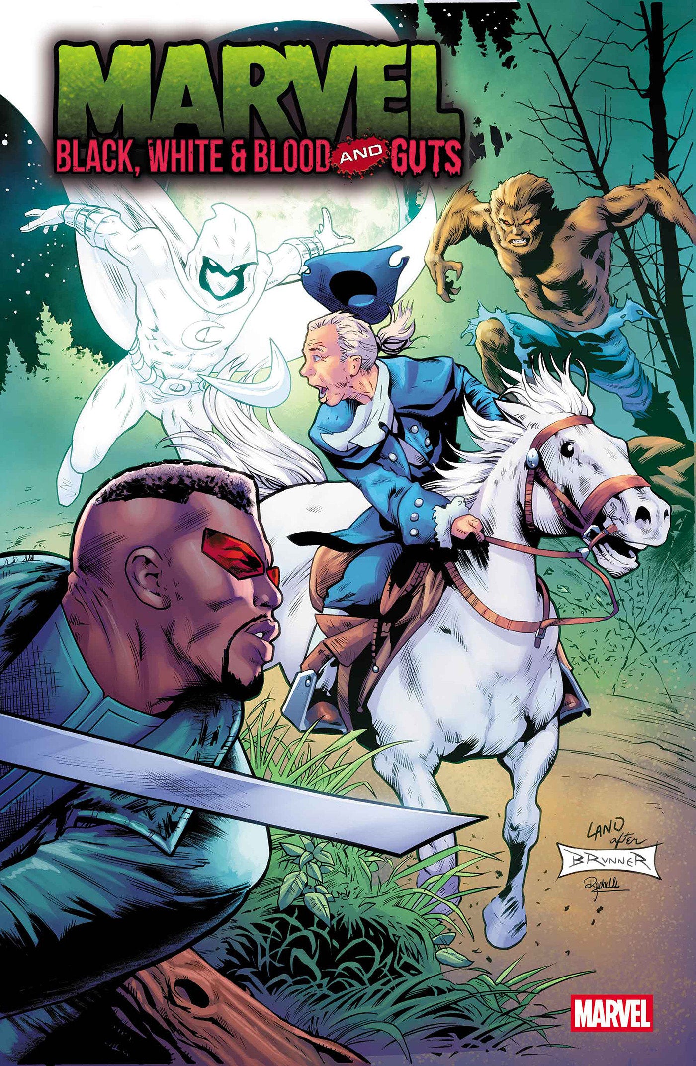 MARVEL: BLACK, WHITE & BLOOD AND GUTS #1 GREG LAND 250TH HOMAGE VAR (Backorder, Allow 4-5 Weeks)