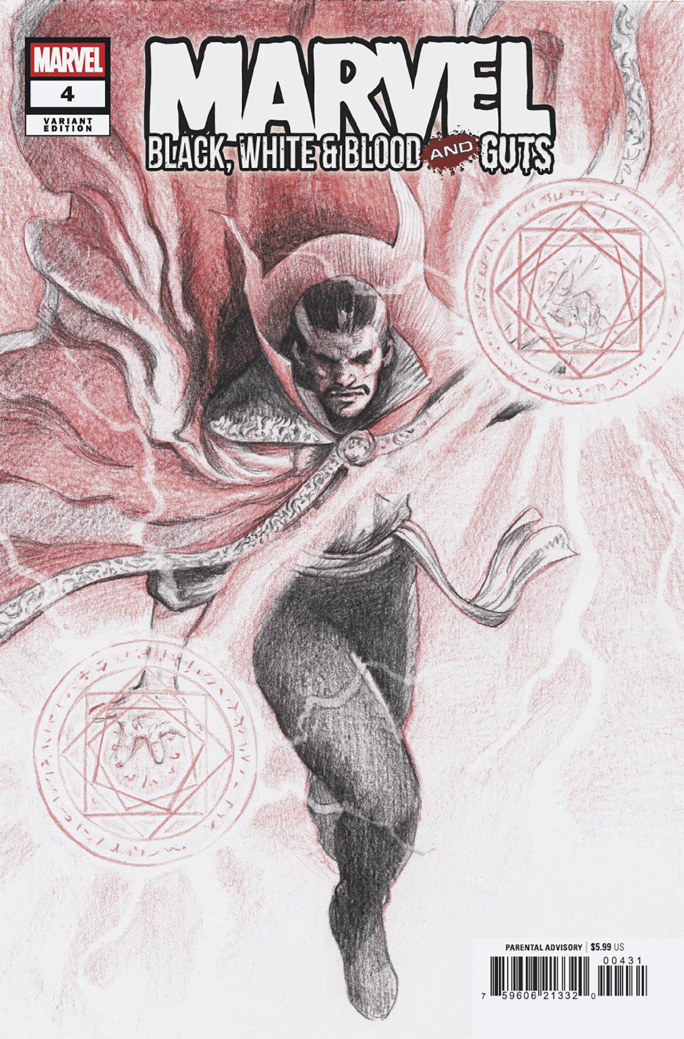 MARVEL: BLACK, WHITE & BLOOD AND GUTS #4 MISTSUHIRO ARITA VAR (Backorder, Allow 4-5 Weeks)