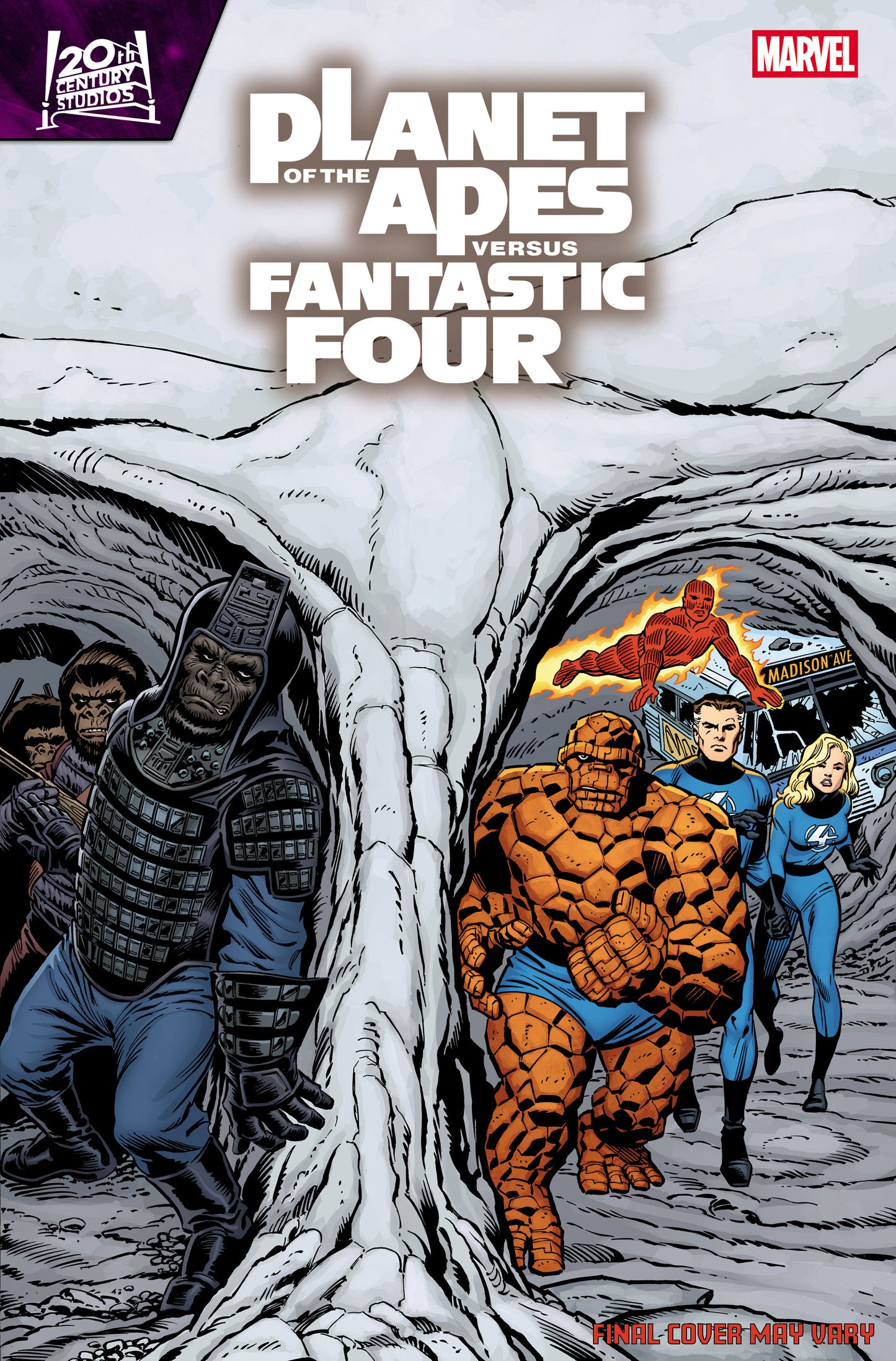 PLANET OF THE APES VS. FANTASTIC FOUR #2 RON FRENZ HOMAGE VAR (Backorder, Allow 4-5 Weeks)
