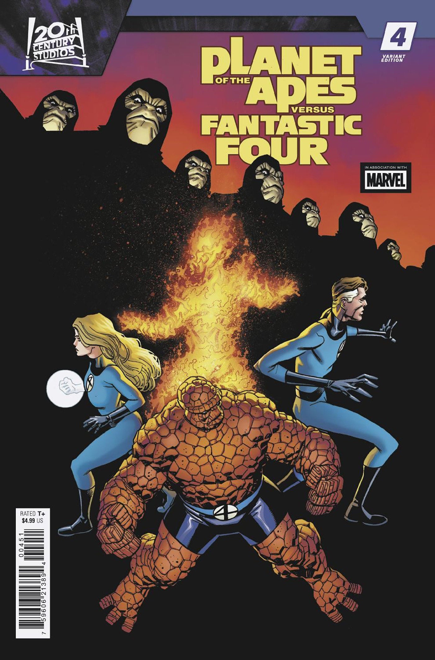 PLANET OF THE APES VS. FANTASTIC FOUR #4 MIKE HAWTHORNE VAR (Backorder, Allow 4-5 Weeks)