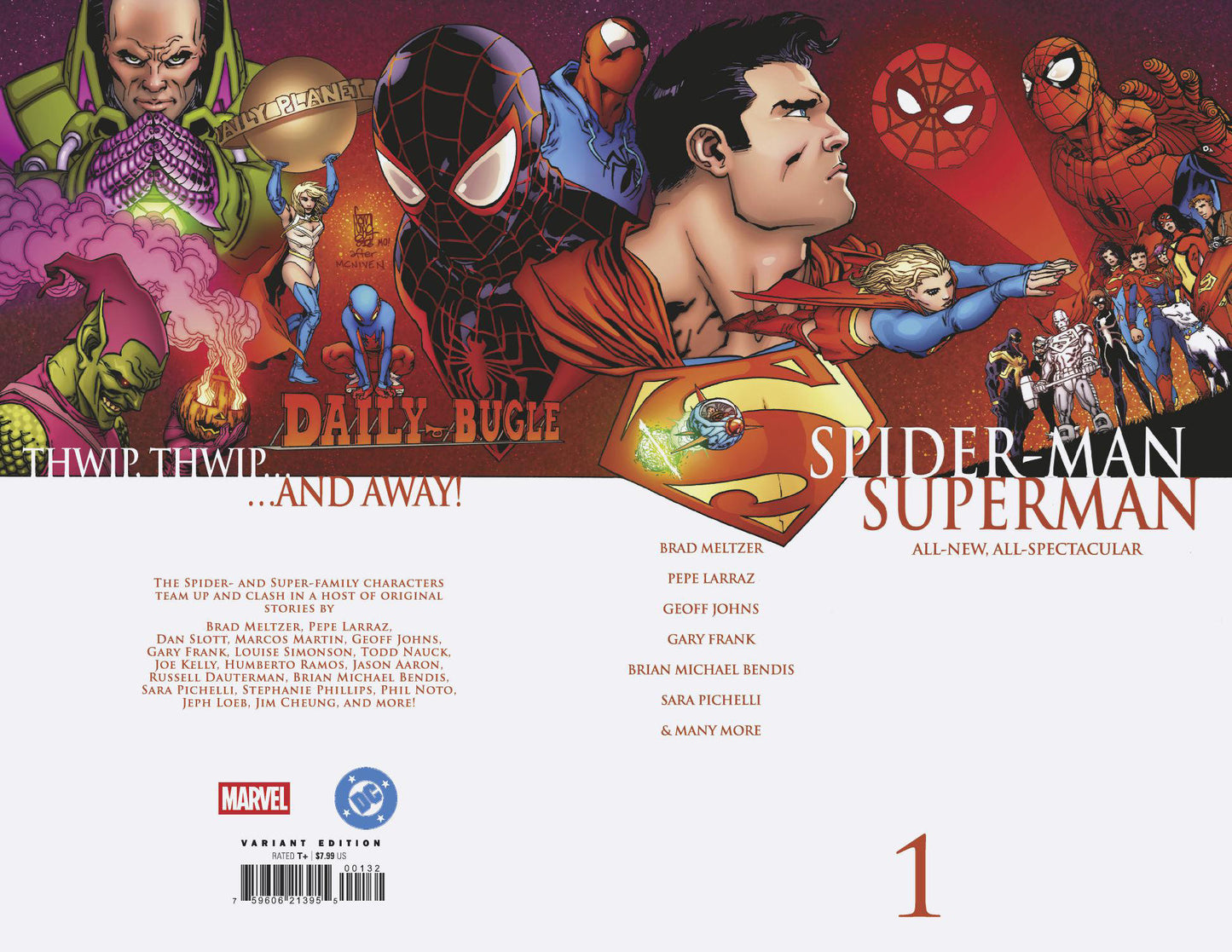MARVEL/DC: SPIDER-MAN/SUPERMAN #1 INCV 1:25 GIUSEPPE CAMUNCOLI HOMAGE VAR (Limit 1 per person)