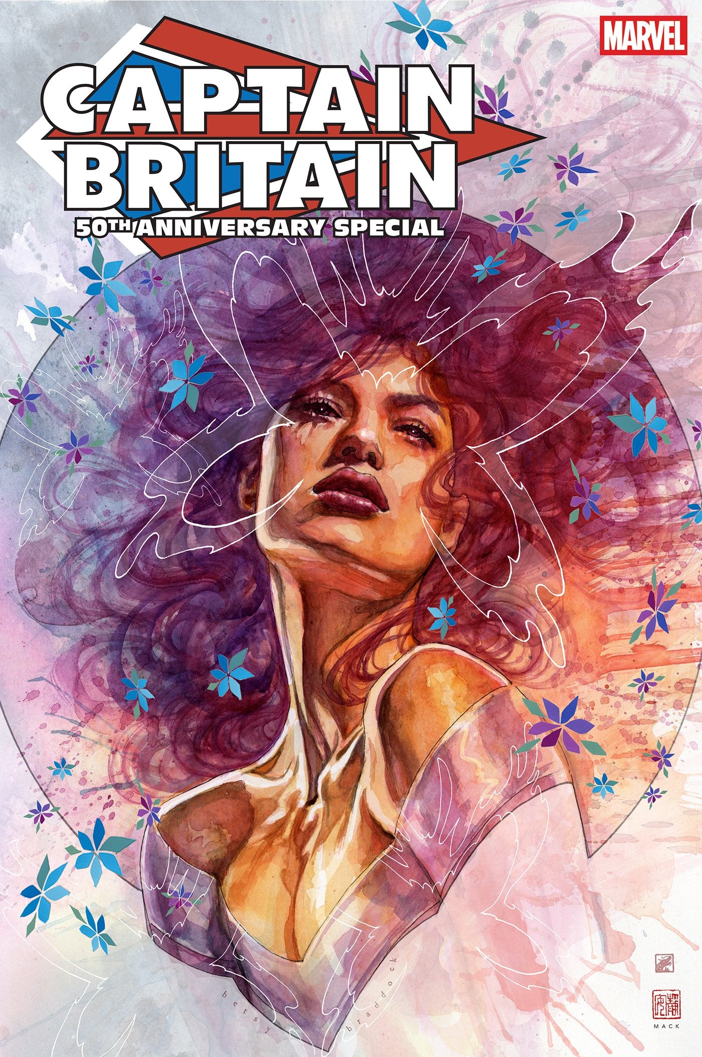 CAPTAIN BRITAIN 50TH ANNIVERSARY SPECIAL #1 DAVID MACK VAR