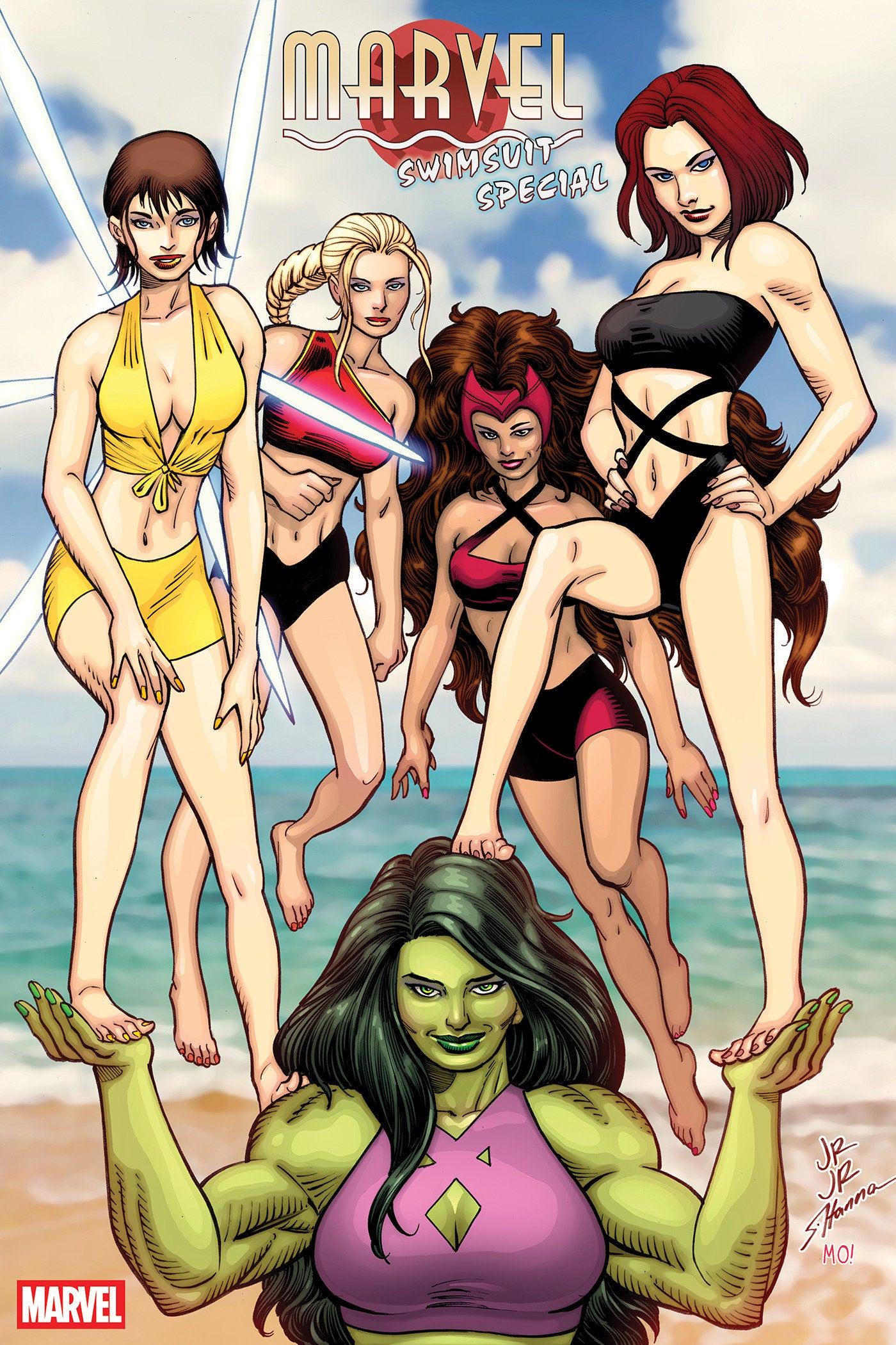 MARVEL SWIMSUIT SPECIAL: BRAND NEW BEACH DAY #1 INCV 1:25 JOHN ROMITA JR. VAR (01 Jul Release)