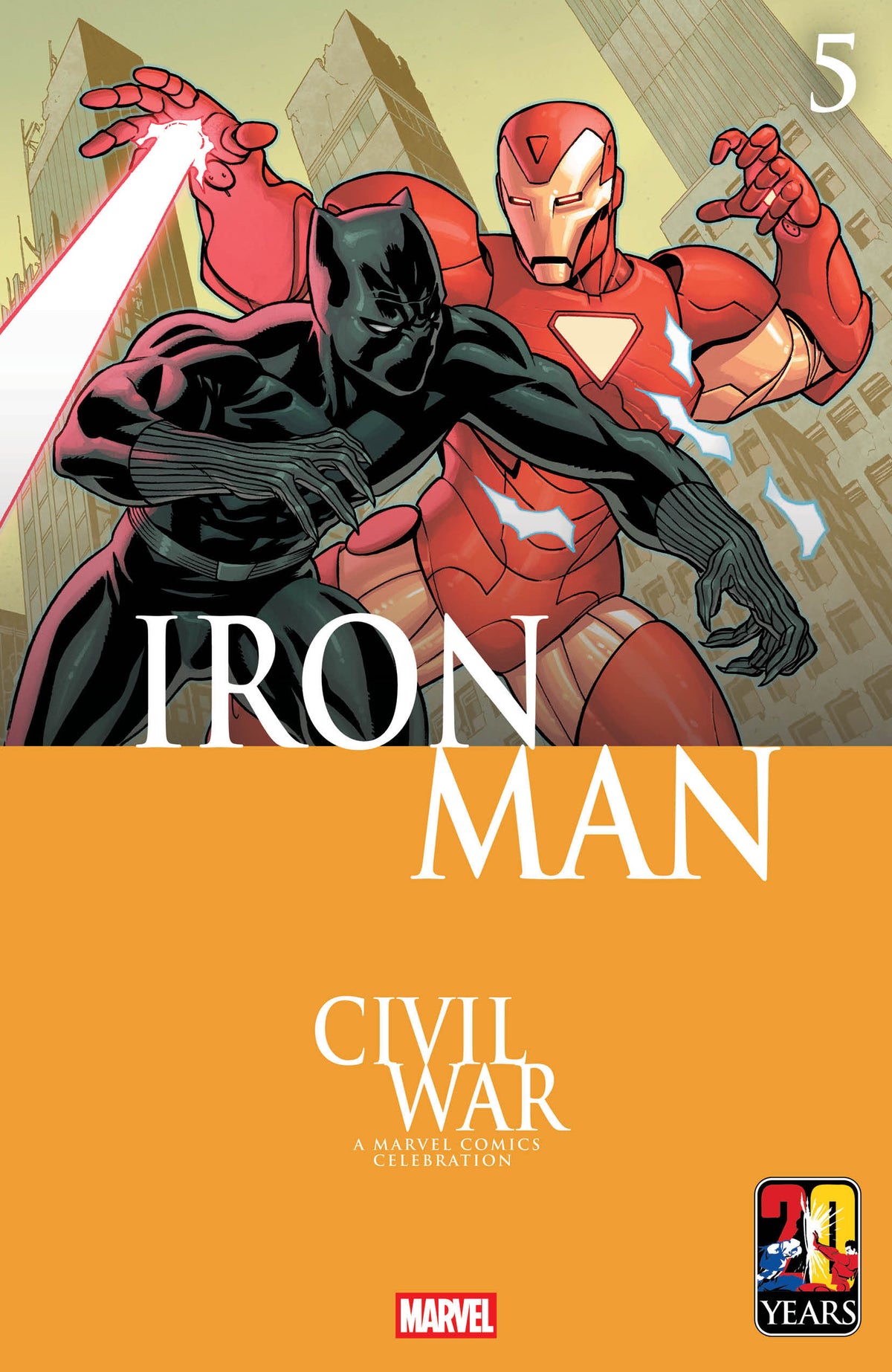 IRON MAN #5 MIKE MCKONE CIVIL WAR CELEBRATION VAR (Backorder, Allow 4-5 Weeks)