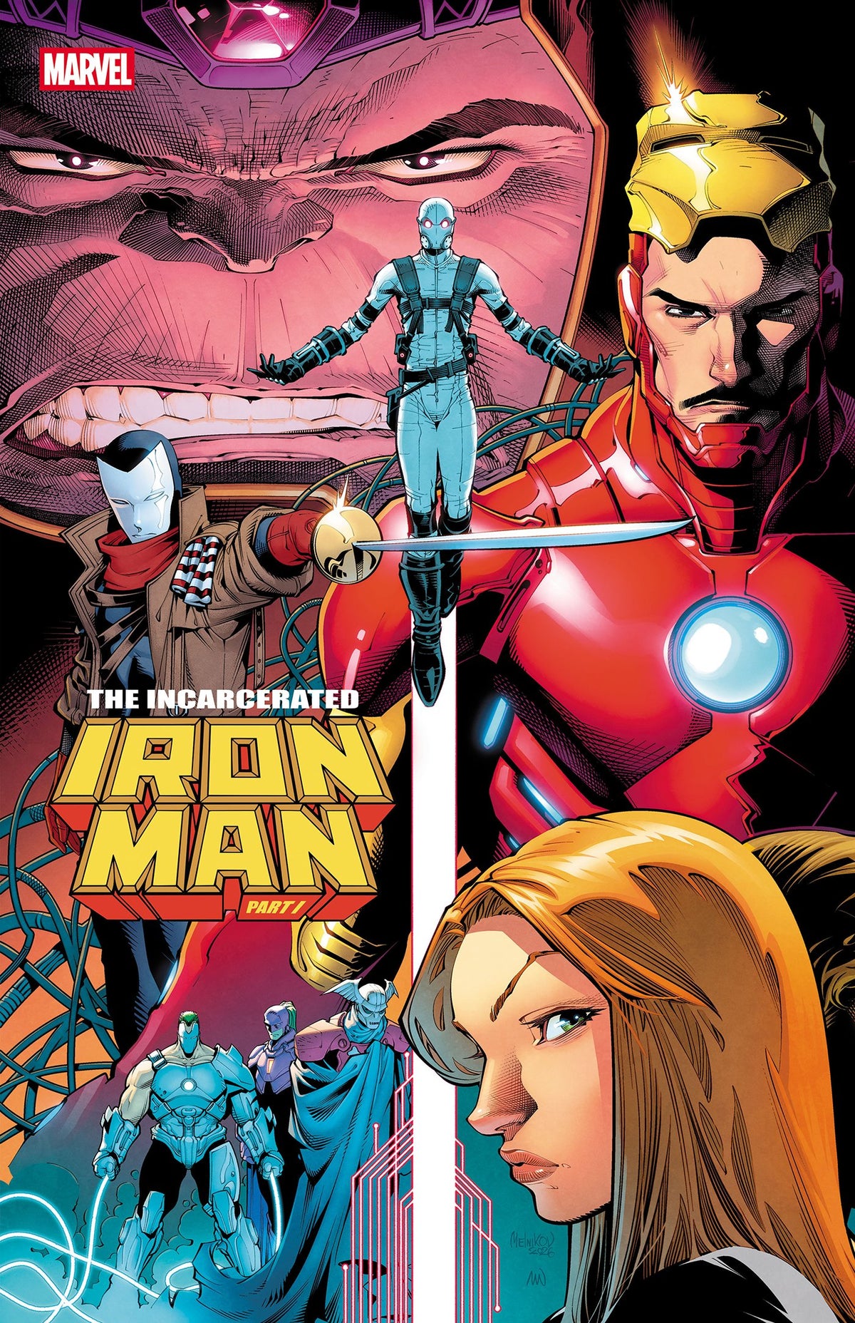 IRON MAN #12 COVER B GLEB MELNIKOV CONNECTING VAR | MARVEL | Comicbookeroo