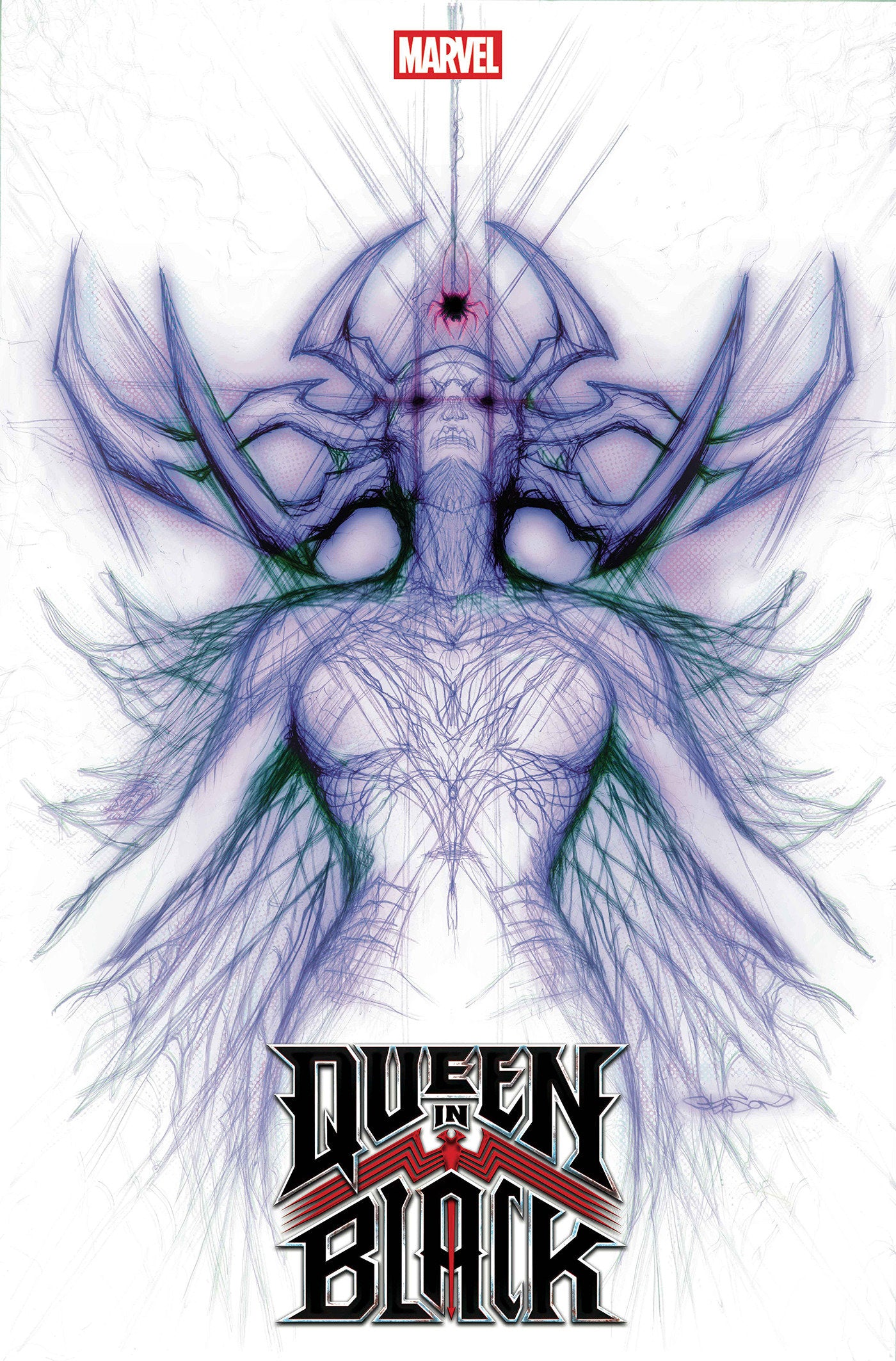 QUEEN IN BLACK #1 PATRICK GLEASON WEBHEAD VAR (Backorder, Allow 4-5 Weeks)