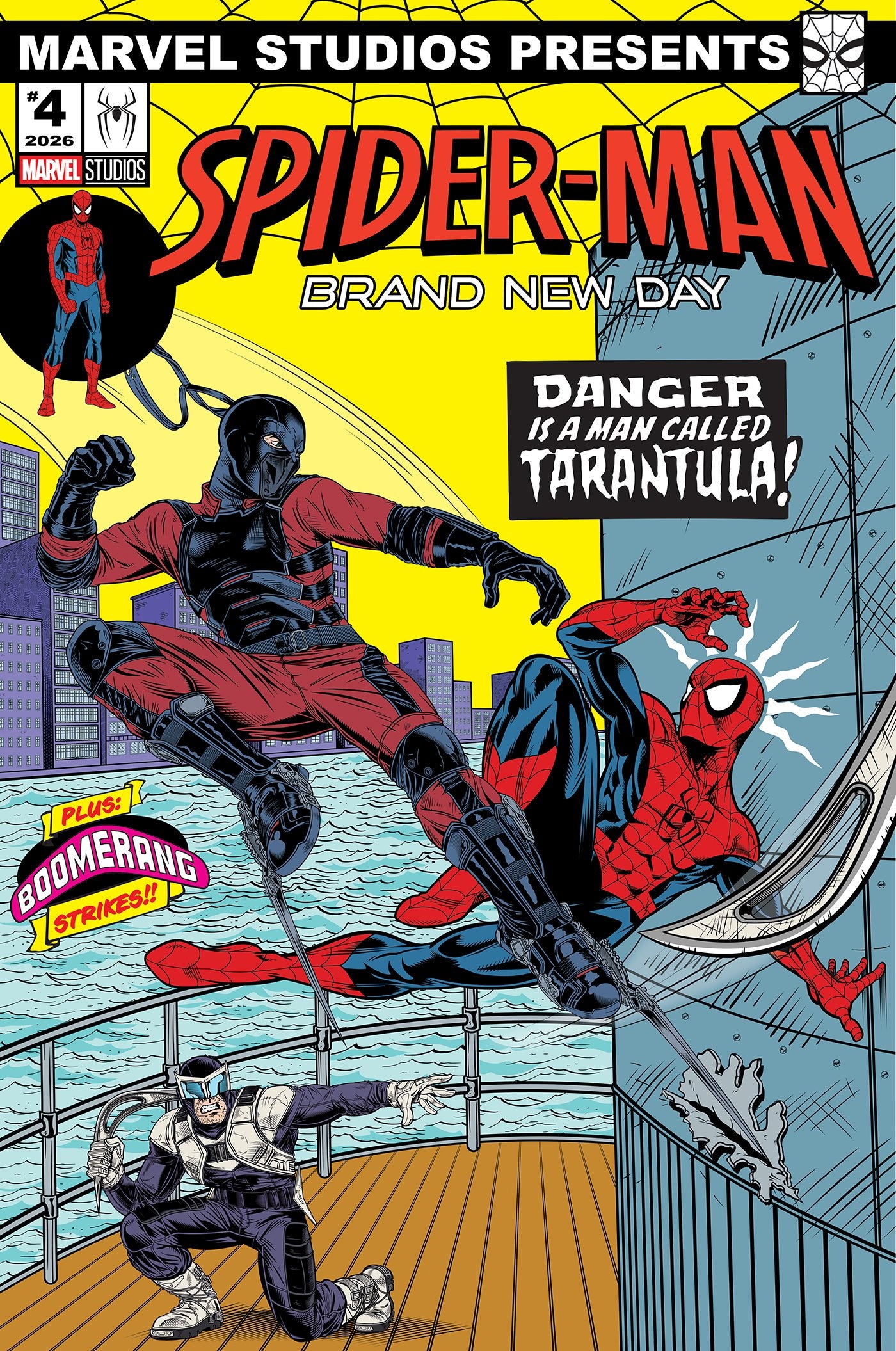 PUNISHER VS. SPIDER-MAN #2 ADAM STAFFORD SPIDER-MAN: BRAND NEW DAY MARVEL STUDIOS VAR | MARVEL | Comicbookeroo