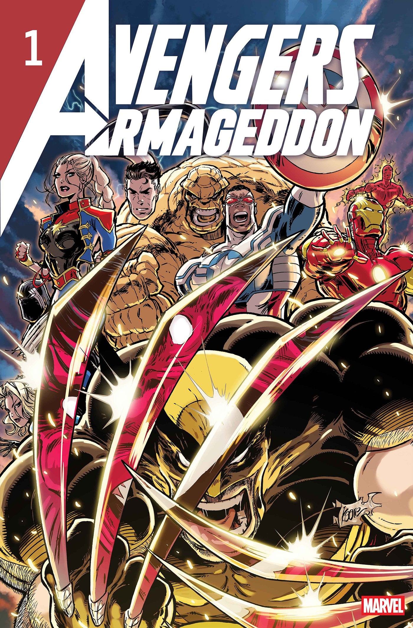 AVENGERS: ARMAGEDDON #1 KAARE ANDREWS 2ND PRINTING VAR (With Magic: The Gathering card insert) (Backorder, Allow 4-5 Weeks)