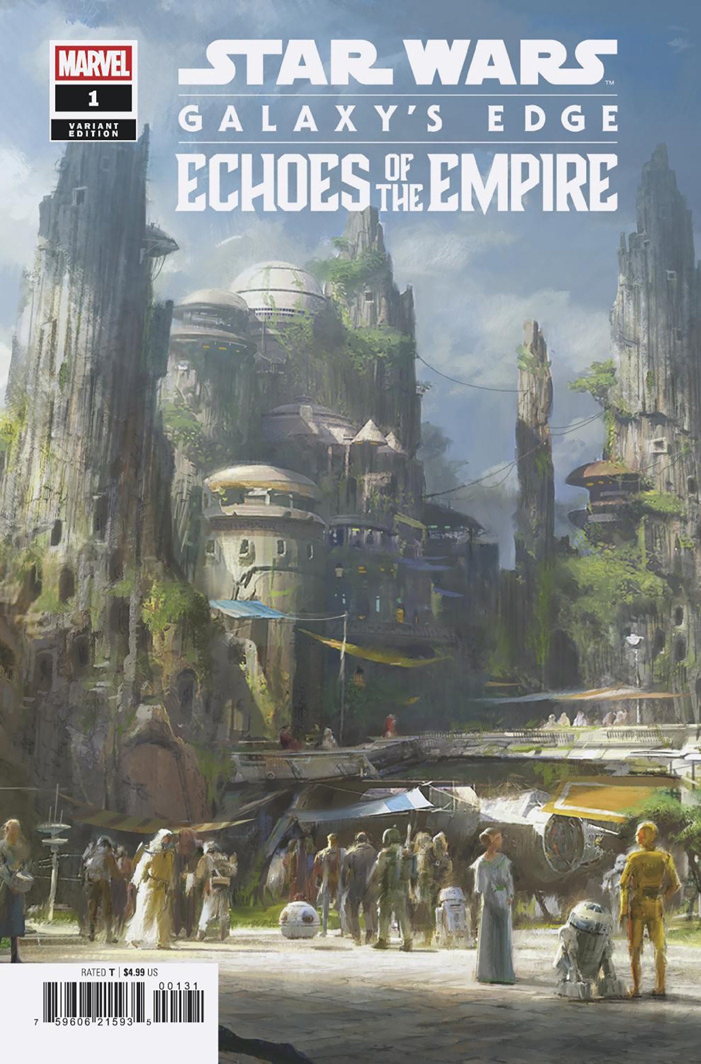 STAR WARS: GALAXY'S EDGE - ECHOES OF THE EMPIRE #1 ERIK TIEMENS CONCEPT ART VAR (Backorder, Allow 4-5 Weeks)