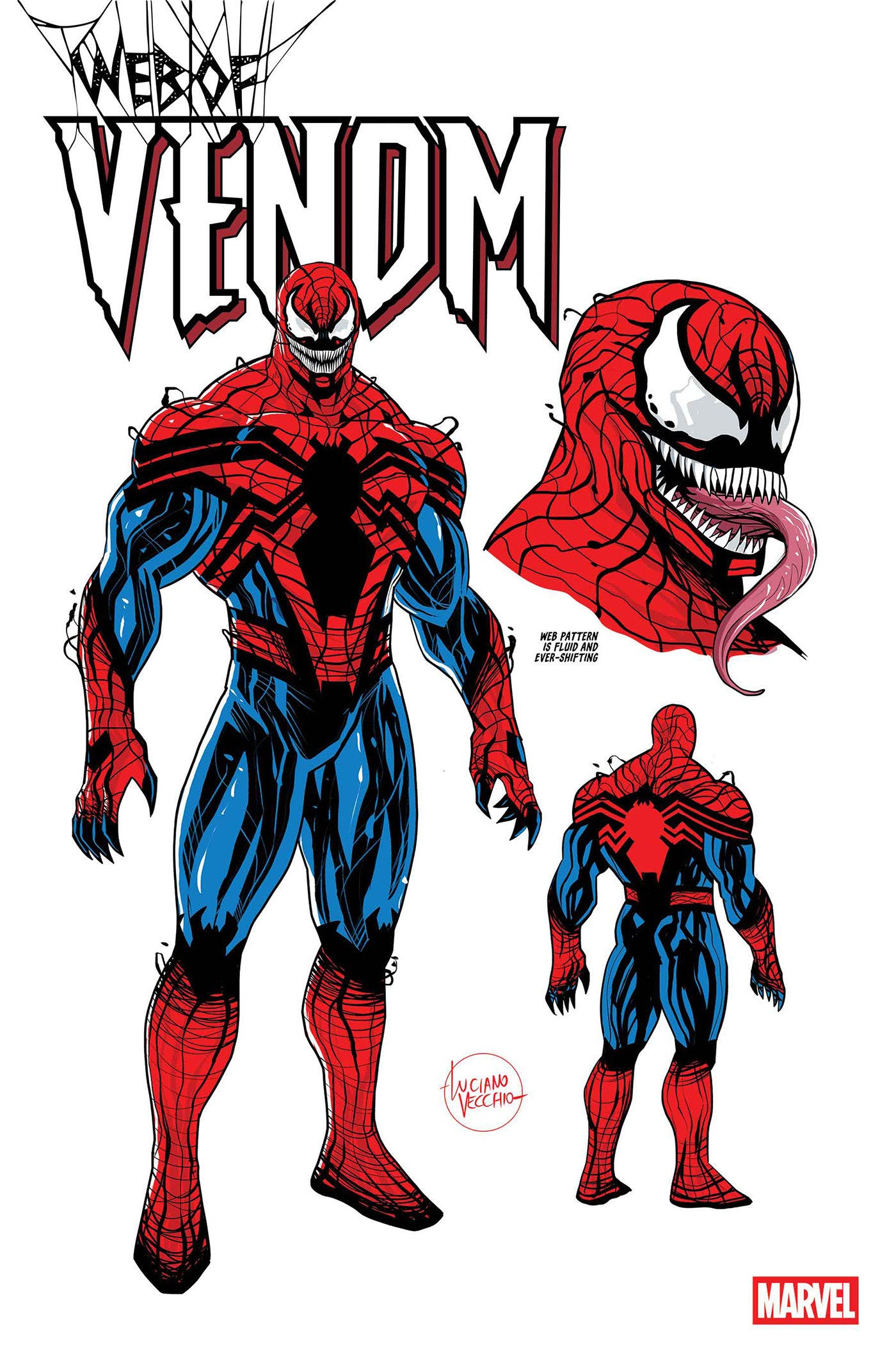 WEB OF VENOM #1 INCV 1:10 LUCIANO VECCHIO DESIGN VAR (08 Apr Release)