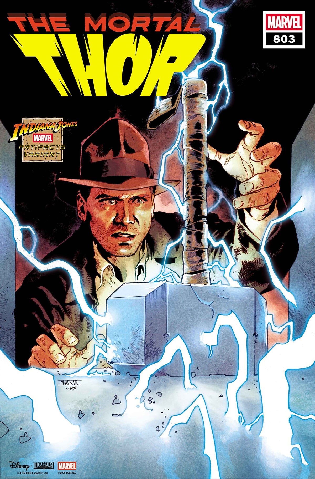 THOR #803 MAHMUD ASRAR INDIANA JONES MARVEL ARTIFACT VAR | MARVEL | Comicbookeroo