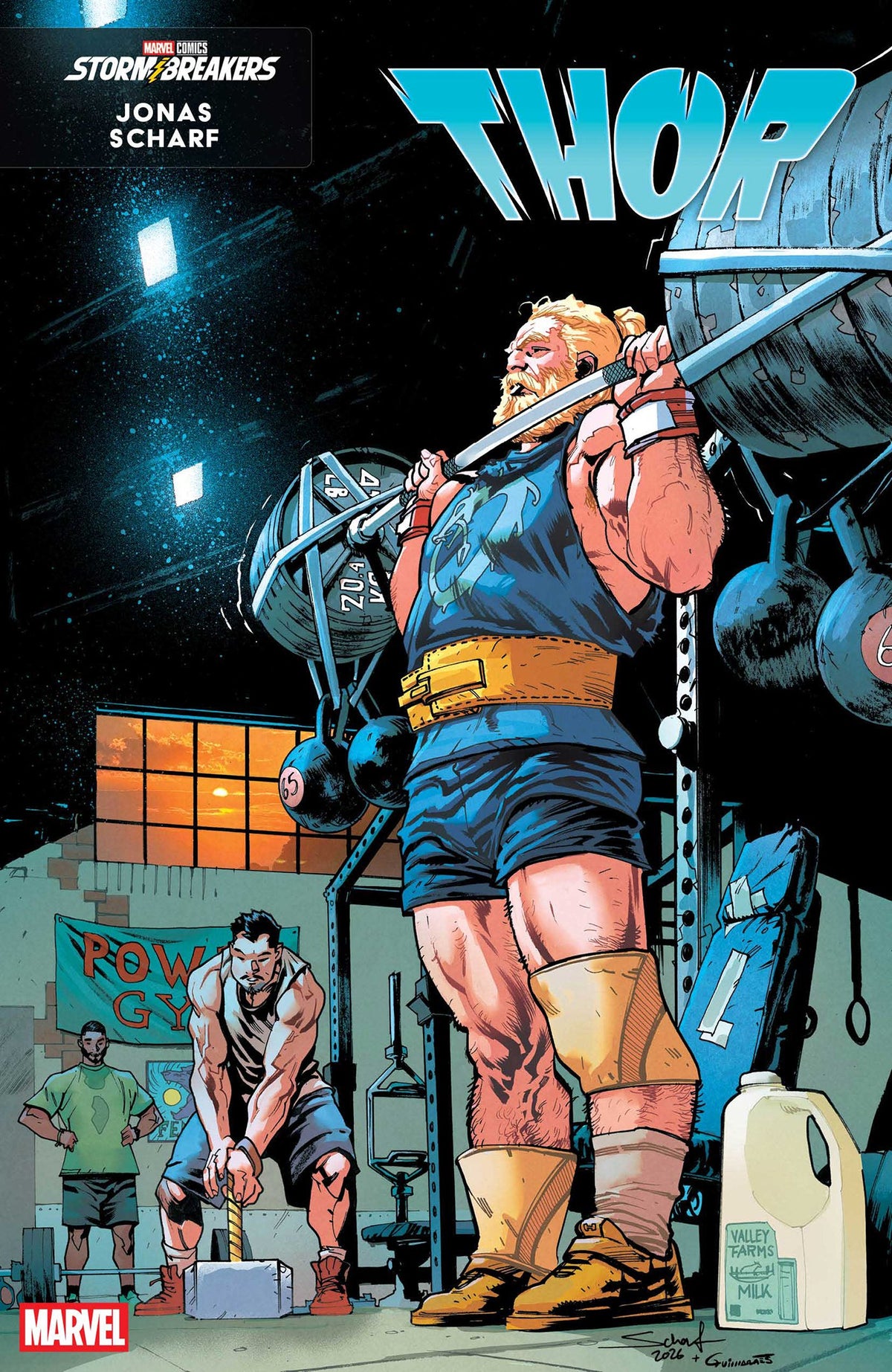 THOR #803 JONAS SCHARF WORKOUT VAR | MARVEL | Comicbookeroo