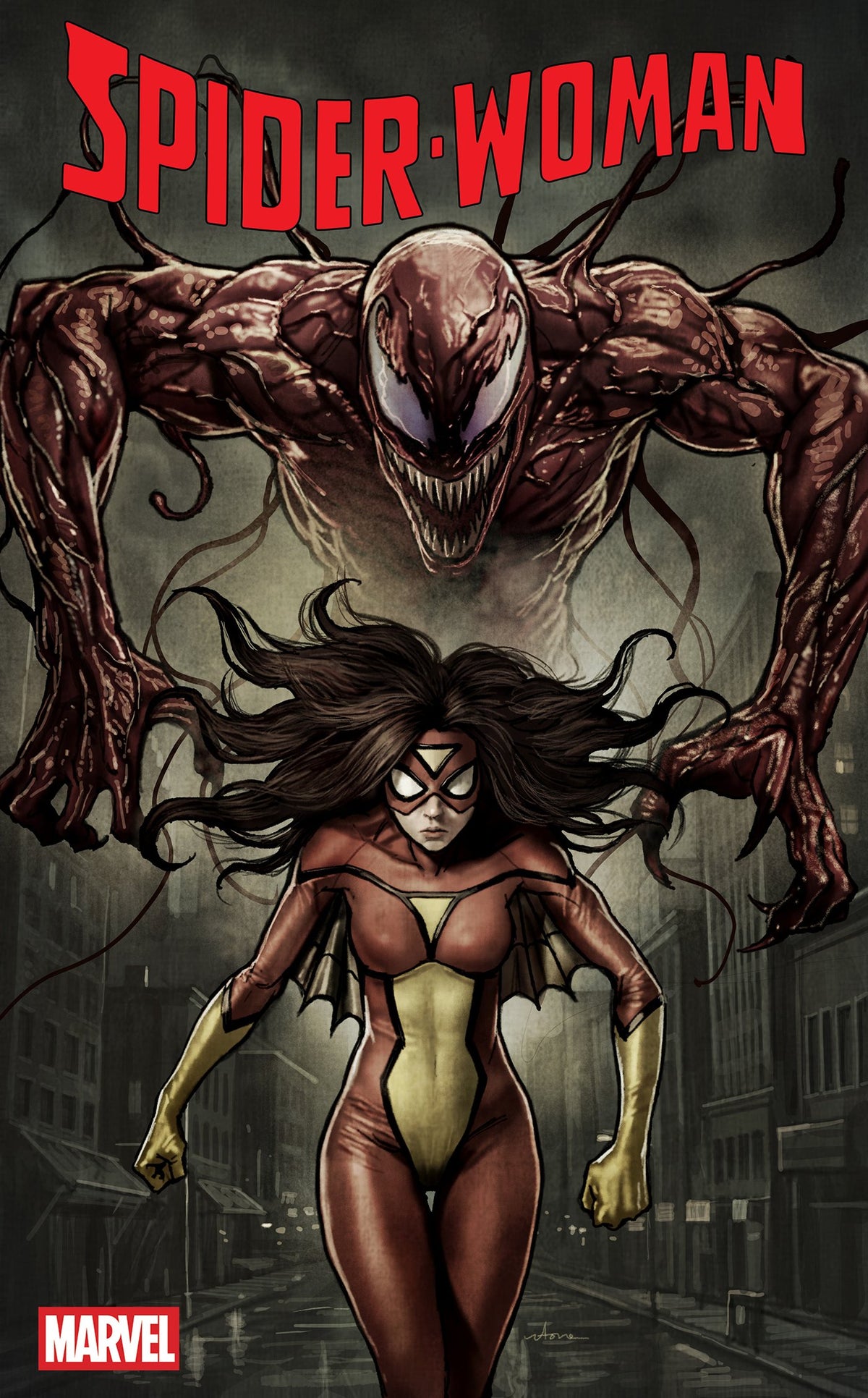 SPIDER-WOMAN #1 COVER C STONEHOUSE NOIR VAR | MARVEL | Comicbookeroo