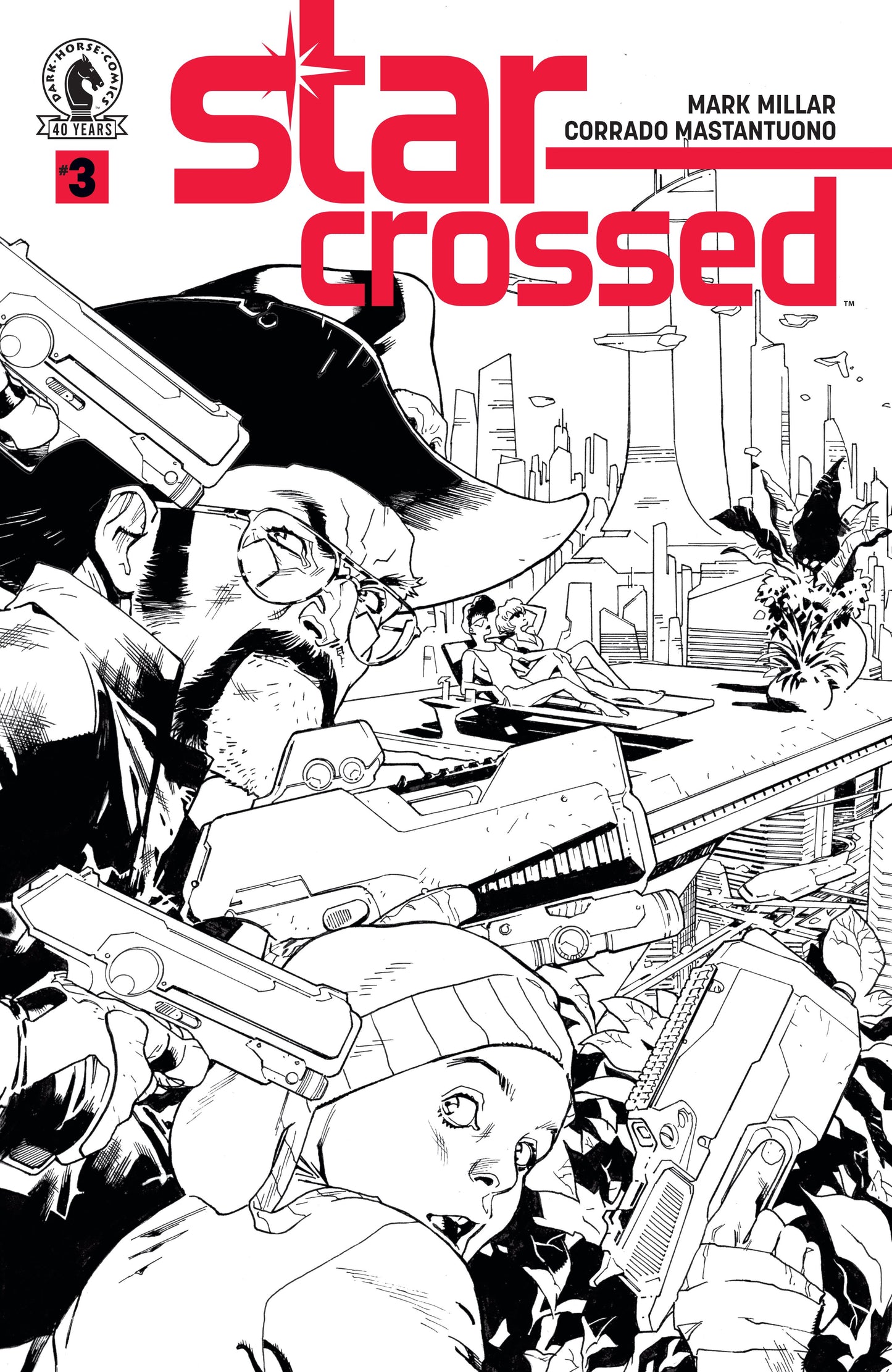STAR-CROSSED #3 (CVR B) (B&W) (STUART IMMONEN) | DARK HORSE COMICS | Comicbookeroo