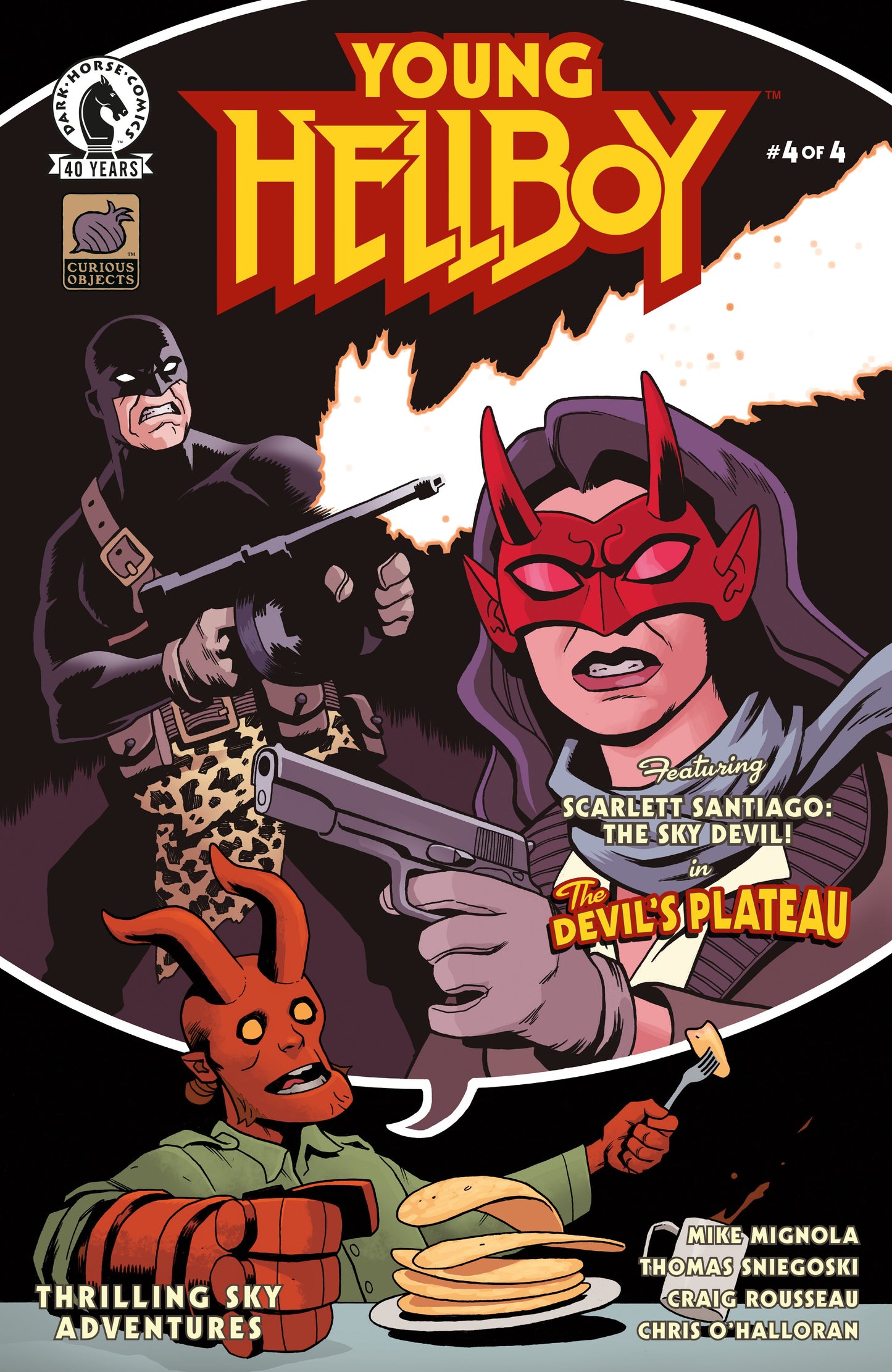 YOUNG HELLBOY: THRILLING SKY ADVENTURES #4 (CVR B) (BEN STENBECK) (16 Sep Release)