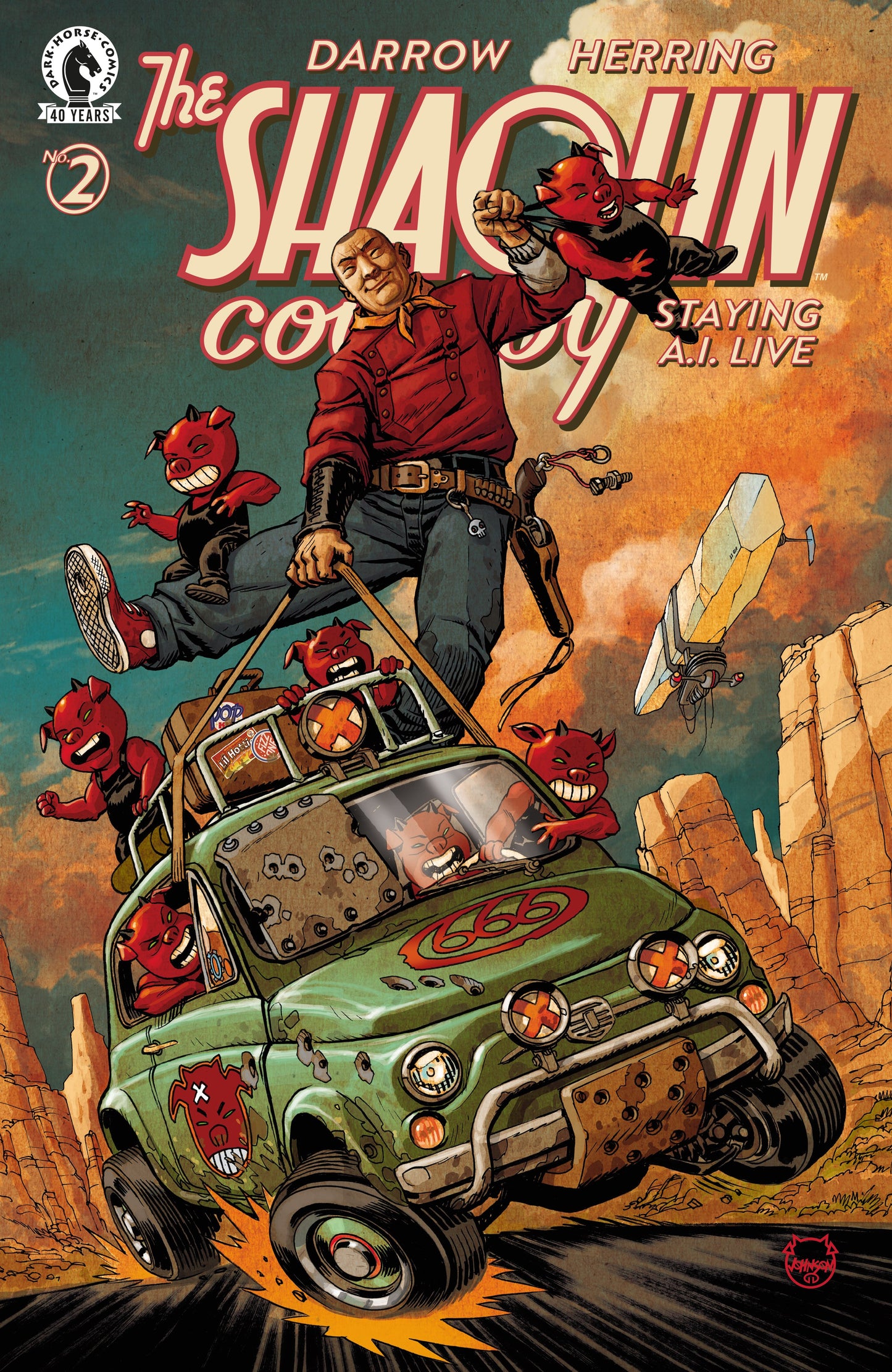 SHAOLIN COWBOY: STAYING A.I.LIVE #2 (CVR C) (DAVE JOHNSON) (12 Aug Release)