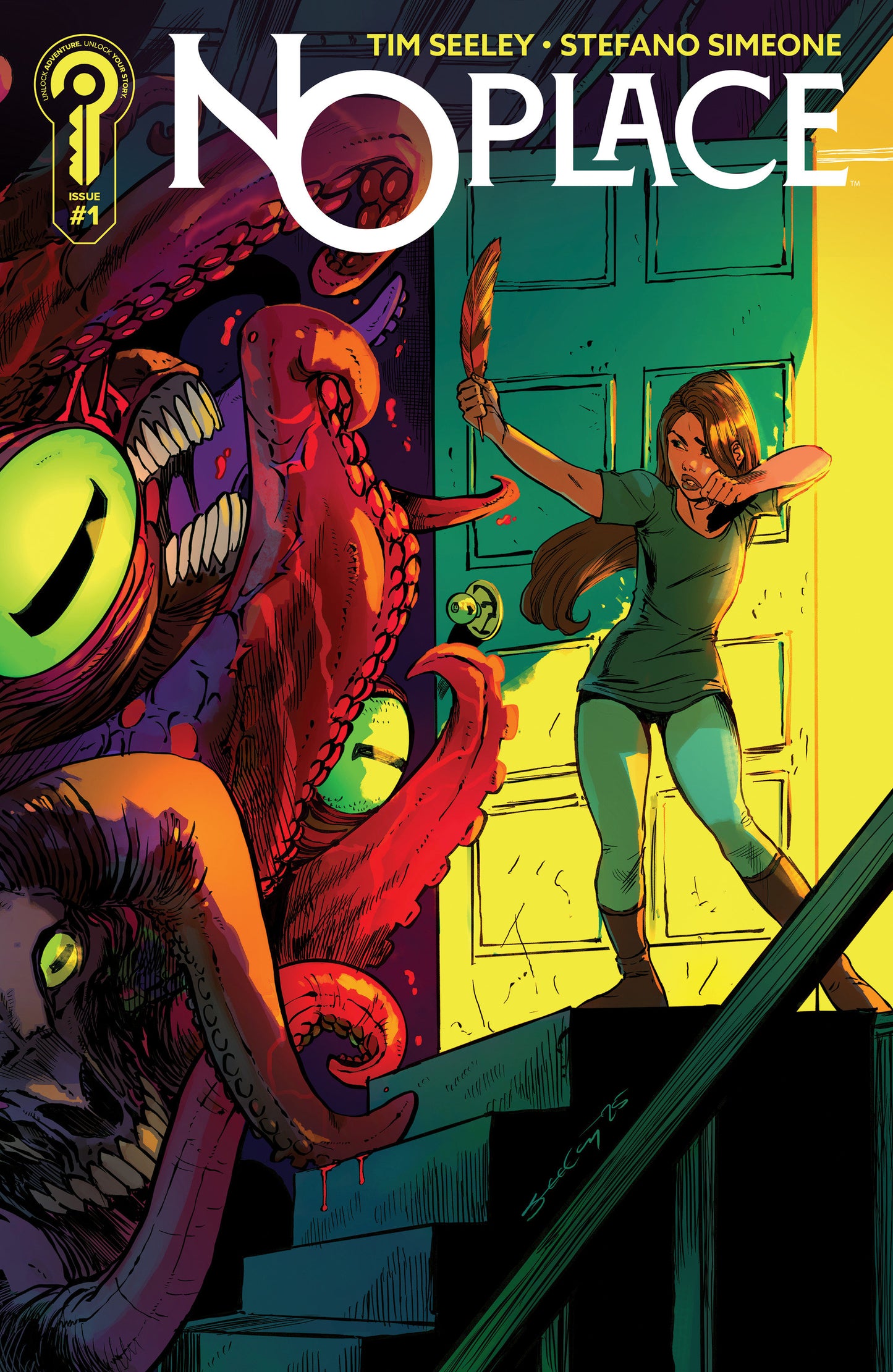 NO PLACE #1 COVER B TIM SEELEY (Backorder, Allow 4-5 Weeks)