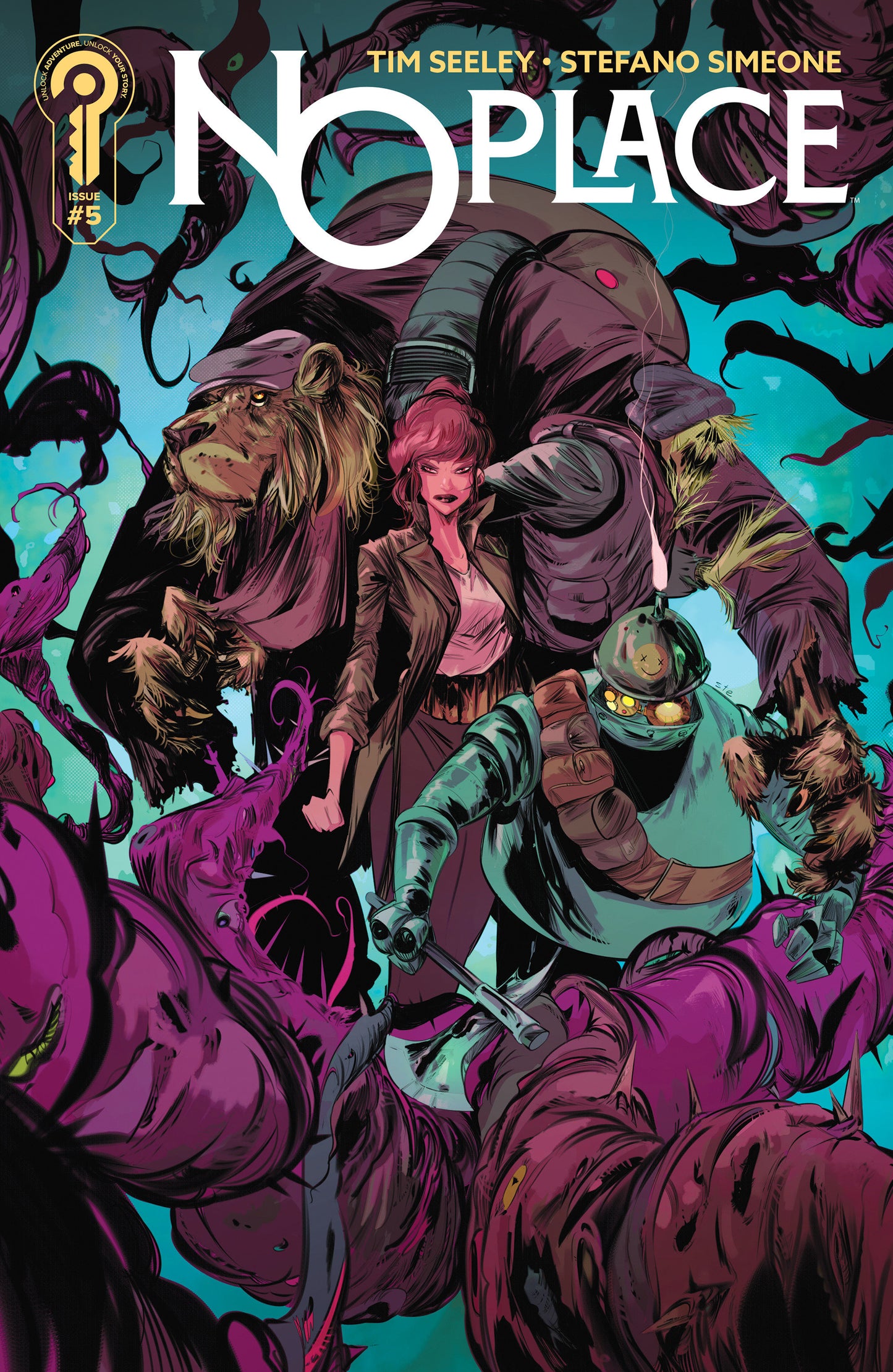 NO PLACE #5 COVER A STEFANO SIMEONE (Backorder, Allow 4-5 Weeks)