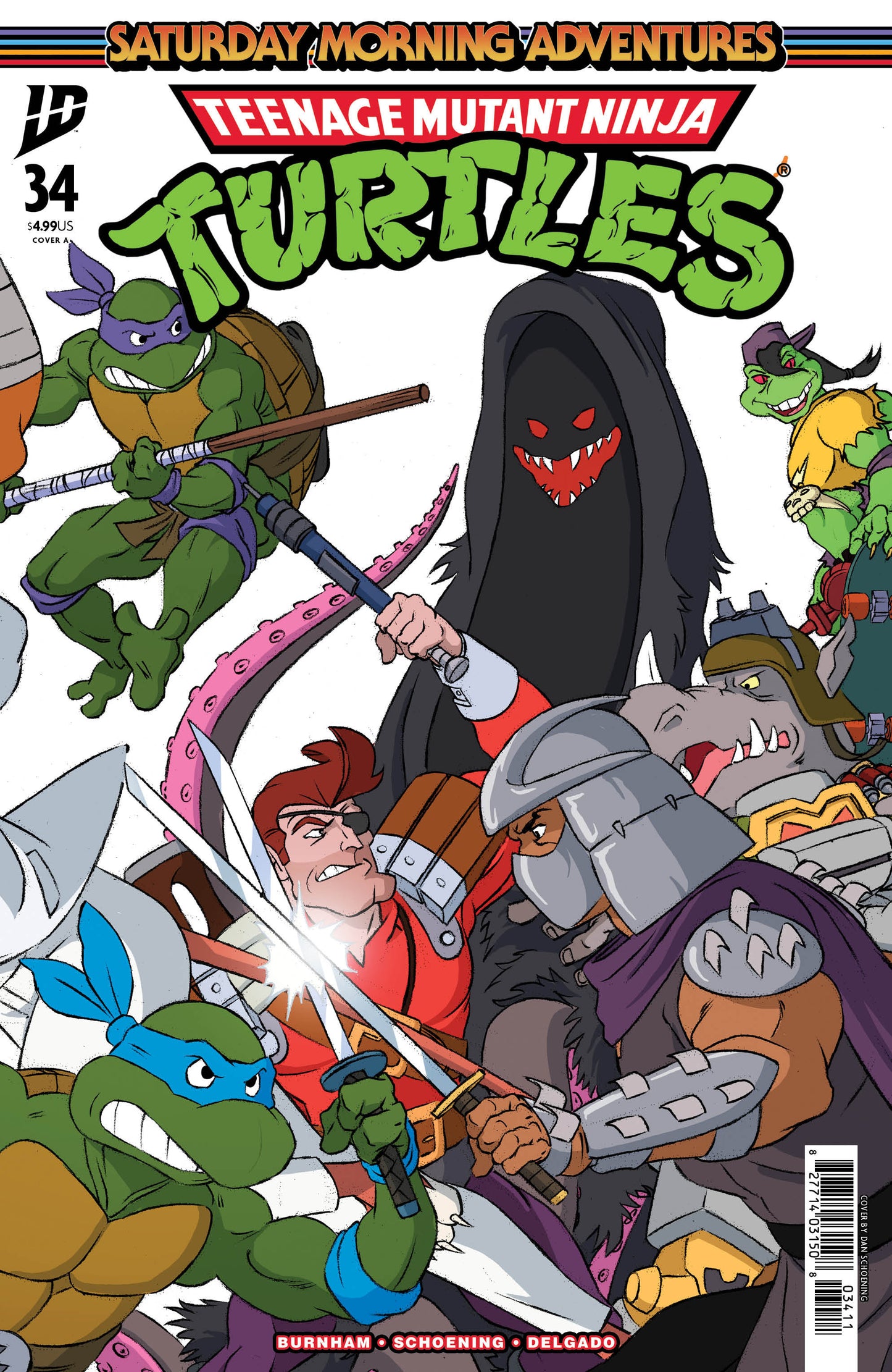 TMNT SATURDAY MORNING ADV #34 COVER A (SCHOENING CONNECTING COVER SET) (Backorder, Allow 4-5 Weeks)