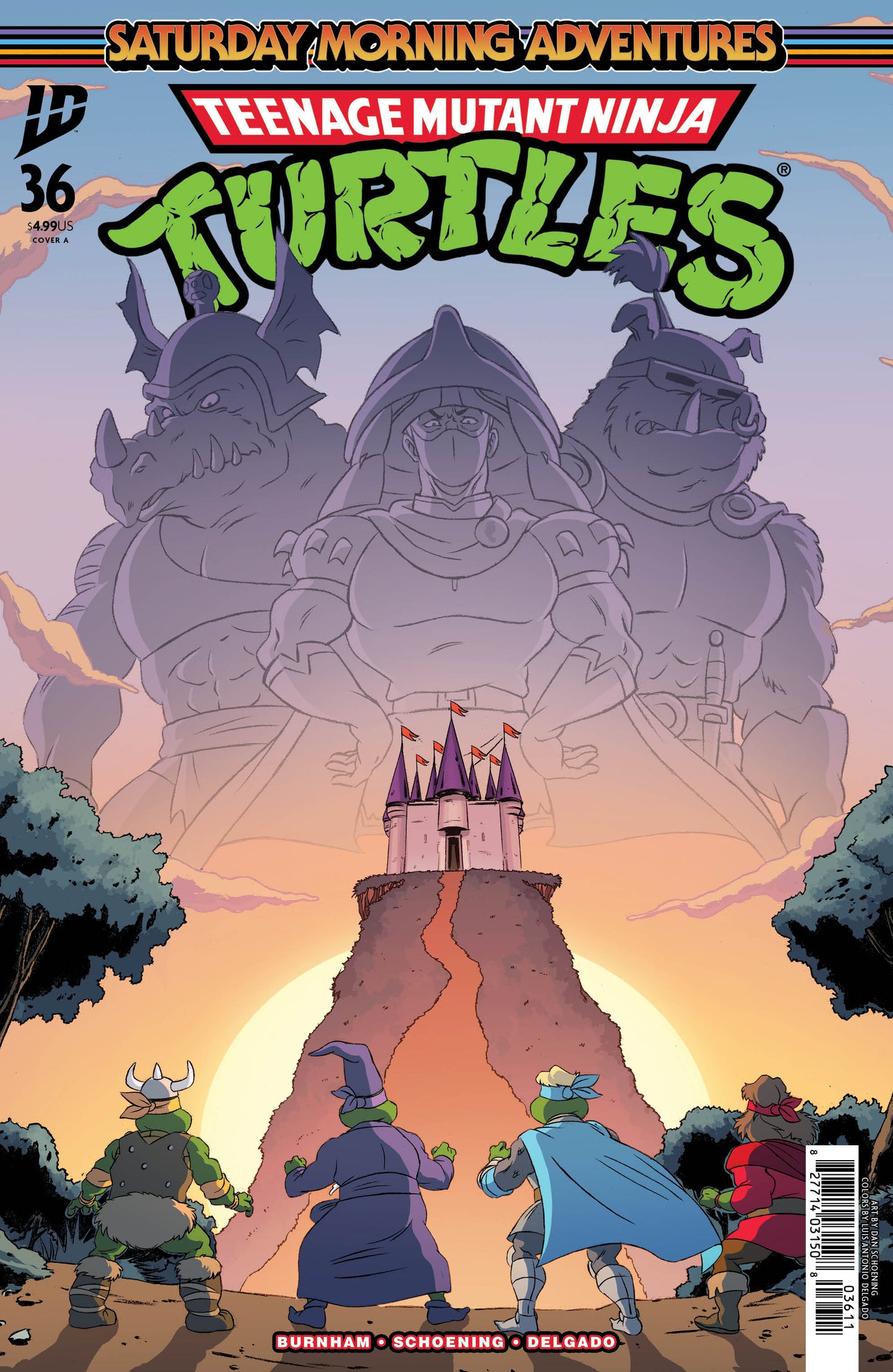 TMNT SATURDAY MORNING ADV #36 COVER A (SCHOENING) (Backorder, Allow 4-5 Weeks)