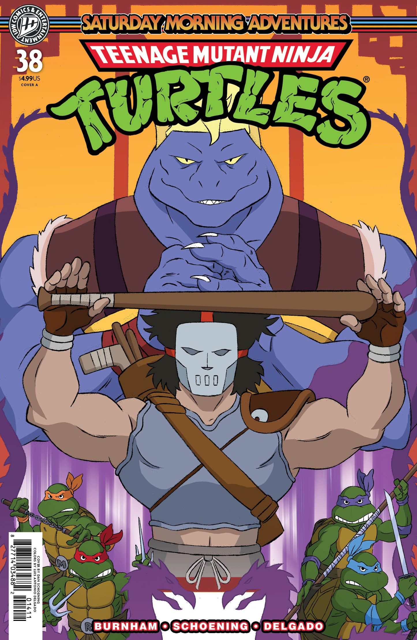 TMNT SATURDAY MORNING ADV #38 COVER A (SCHOENING) (Backorder, Allow 4-5 Weeks)