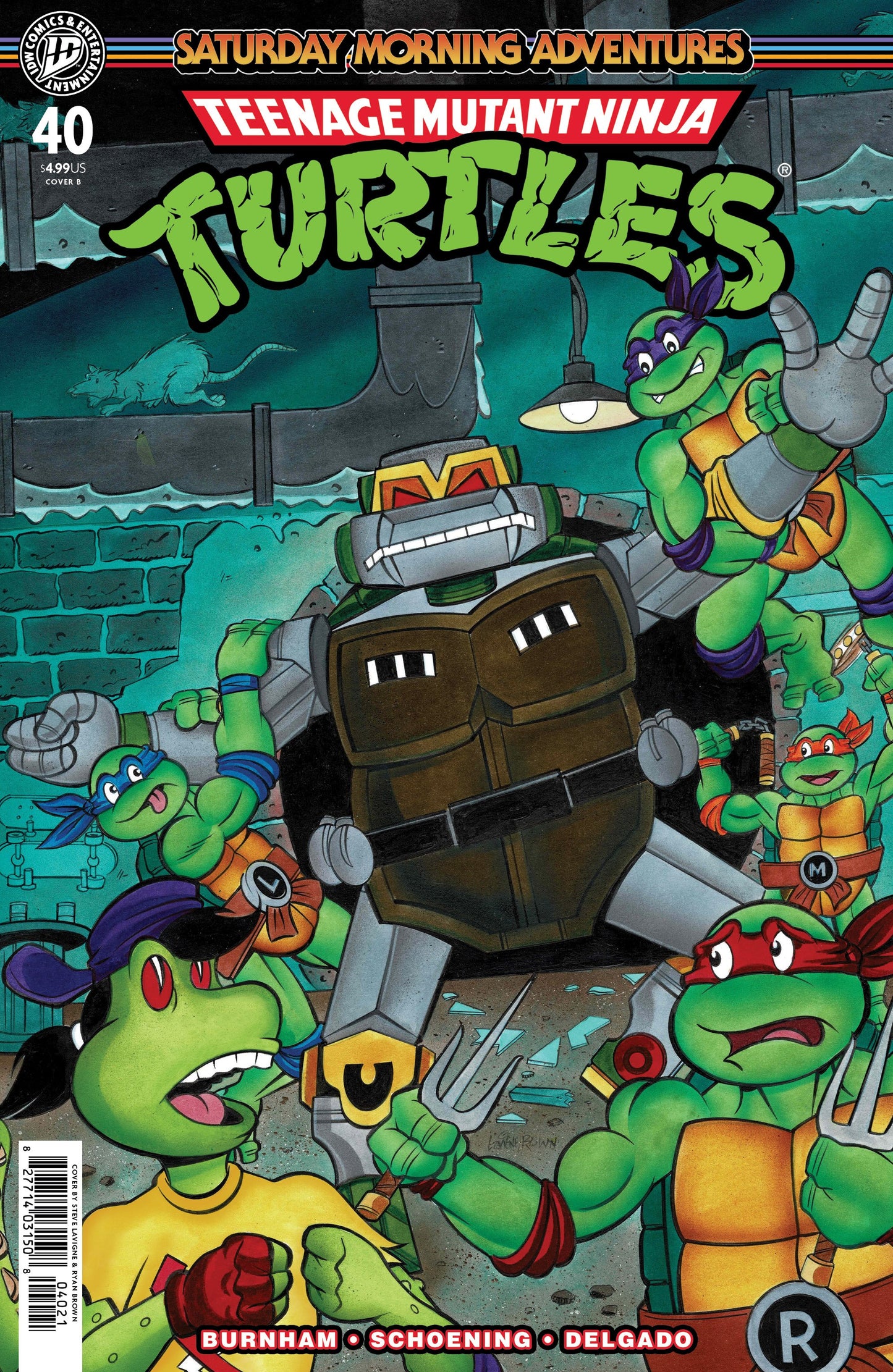 TMNT SATURDAY MORNING ADV #40 VAR B (LAVIGNE) | IDW PUBLISHING | Comicbookeroo