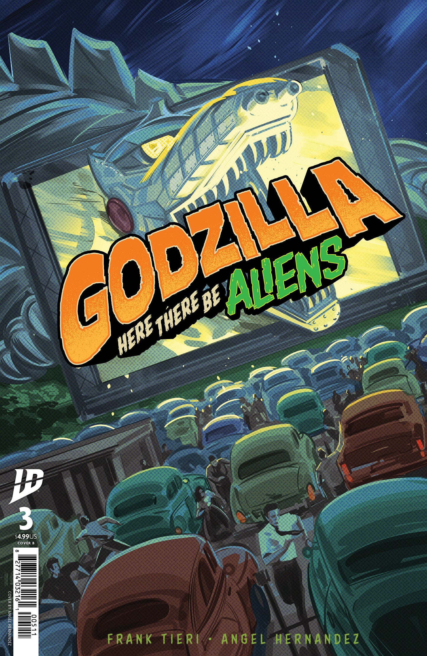 GODZILLA HERE THERE BE ALIENS #3 CVR B HERNANDEZ (Backorder, Allow 4-5 Weeks)