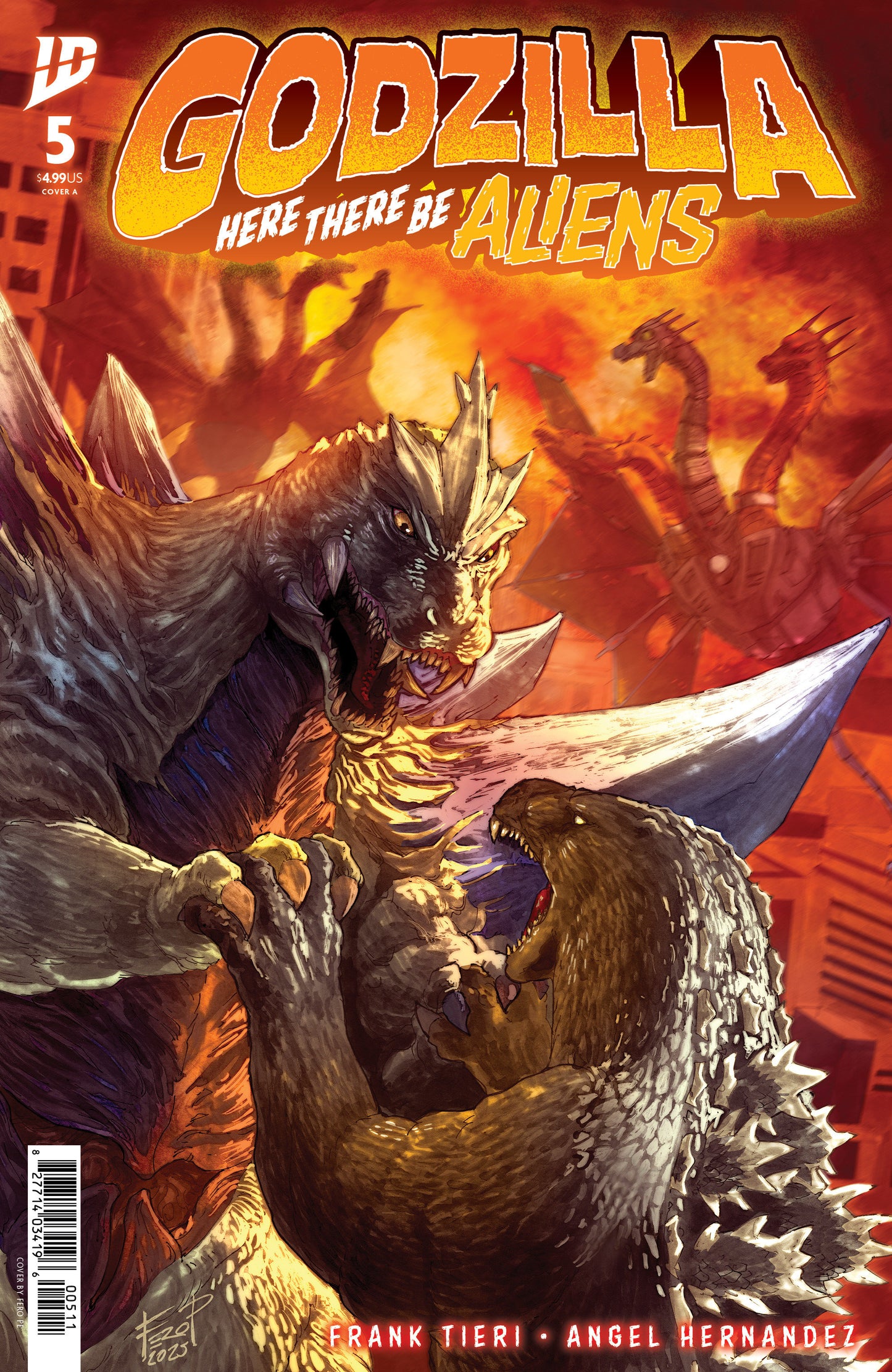 GODZILLA HERE THERE BE ALIENS #5 COVER A (PE) (Backorder, Allow 4-5 Weeks)