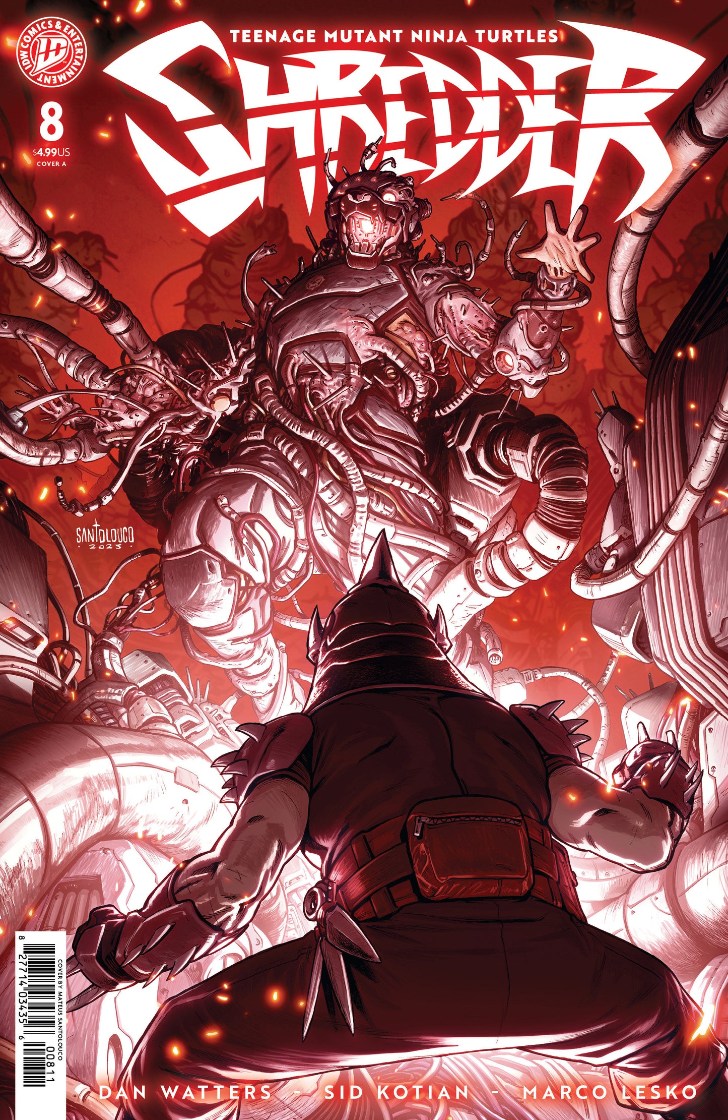 TEENAGE MUTANT NINJA TURTLES SHREDDER #8 COVER A (SANTOLOUCO) (Backorder, Allow 4-5 Weeks)