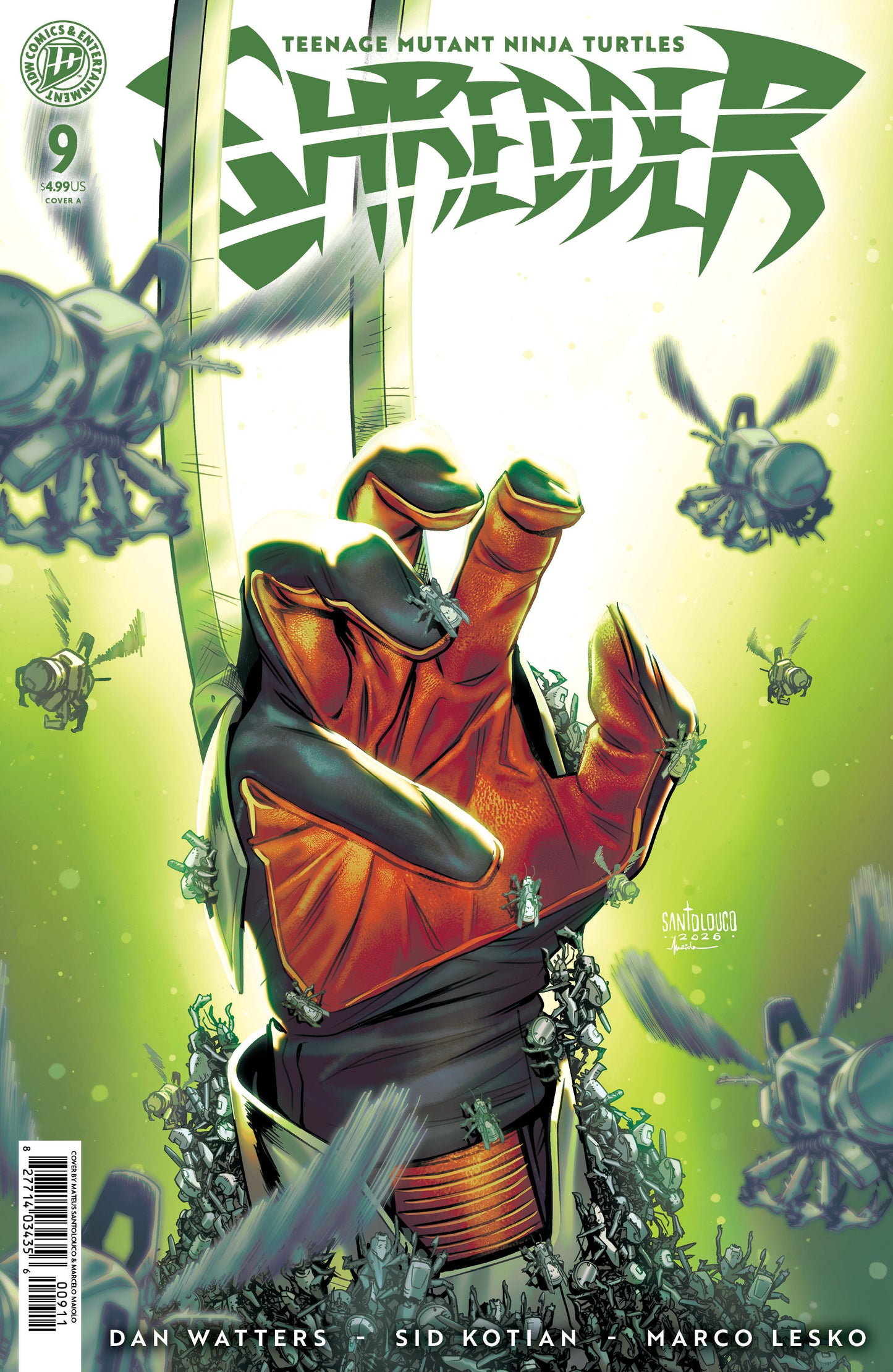 TEENAGE MUTANT NINJA TURTLES SHREDDER #9 COVER A (SANTOLOUCO) (Backorder, Allow 4-5 Weeks)