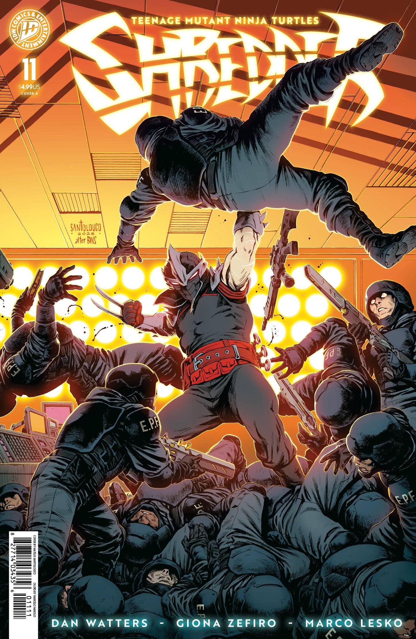 TEENAGE MUTANT NINJA TURTLES SHREDDER #11 COVER A (SANTOLOUCO) | IDW PUBLISHING | Comicbookeroo