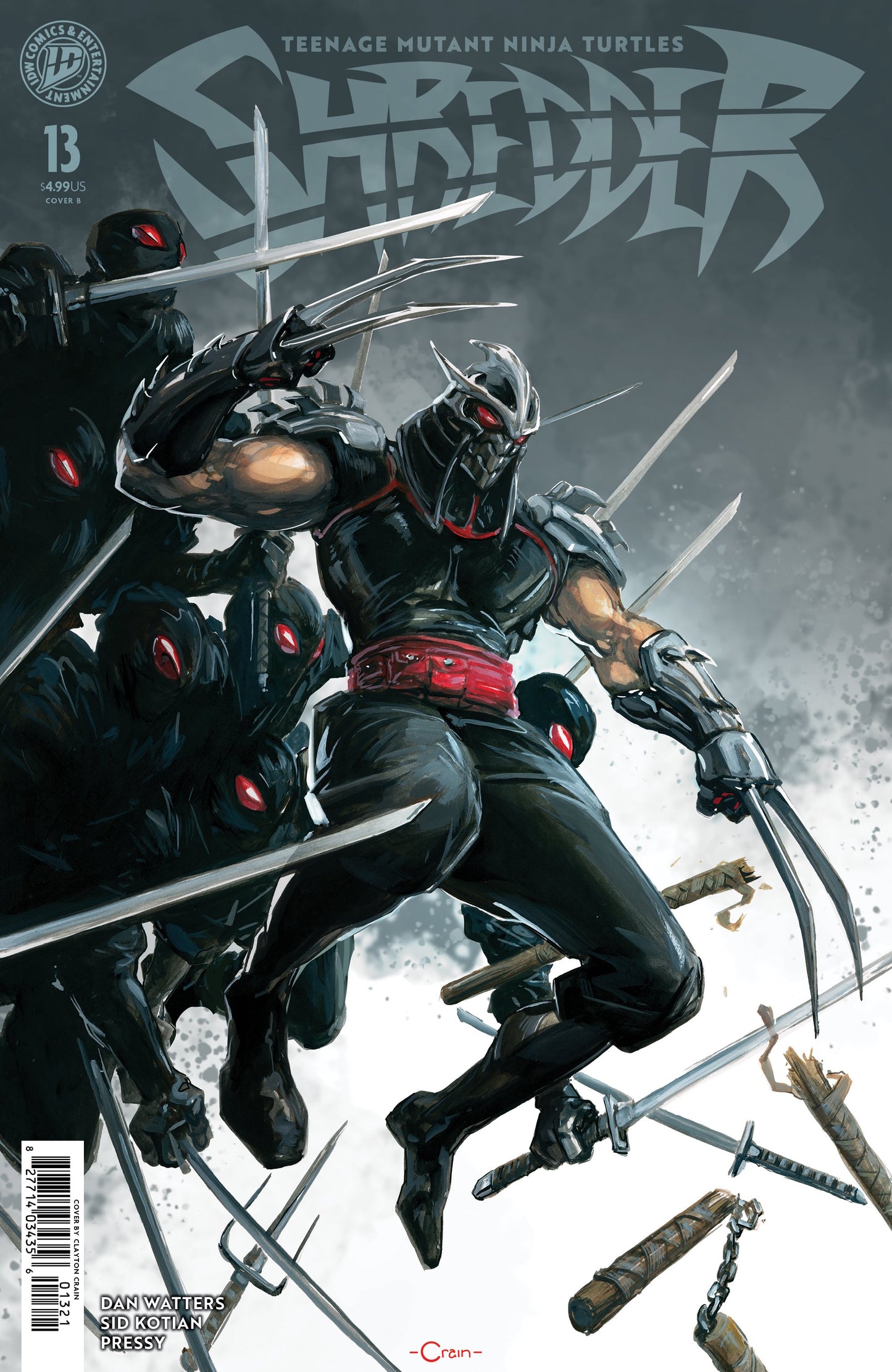 TEENAGE MUTANT NINJA TURTLES: SHREDDER #13 VAR B